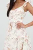 Vestido midi detalle olanes estampado flores sold by Shasa