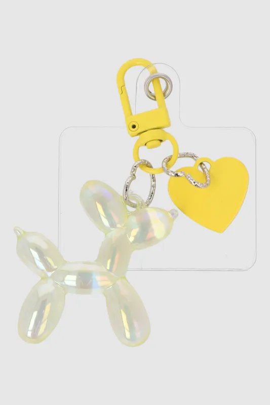 Charm cel perro globo corazon sold by Shasa
