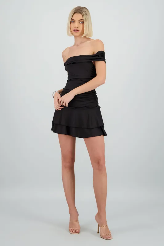 Vestido off shoulder drapeado sold by Shasa