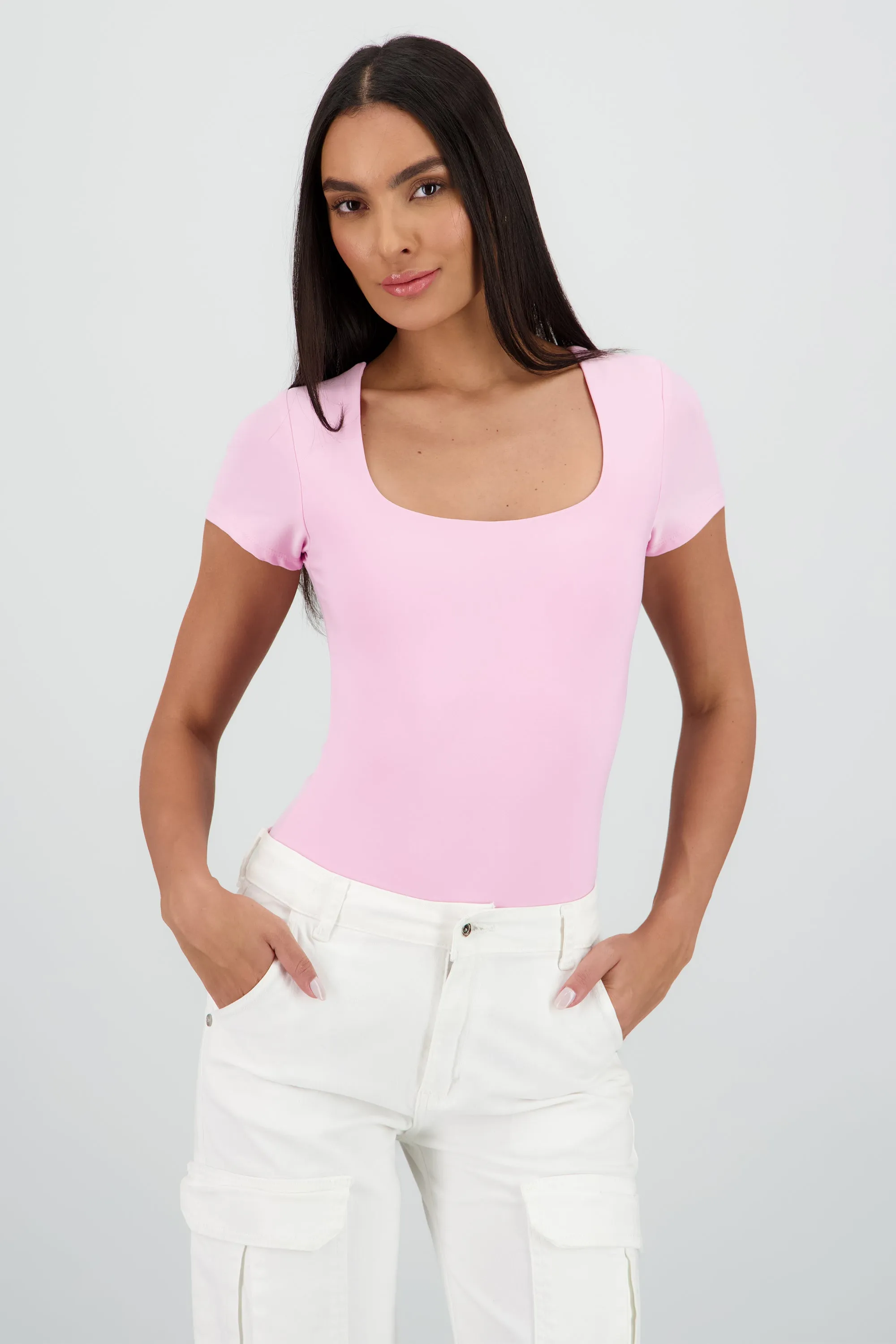 Body manga corta escote cuadrado sold by Shasa product image thumbnail 2