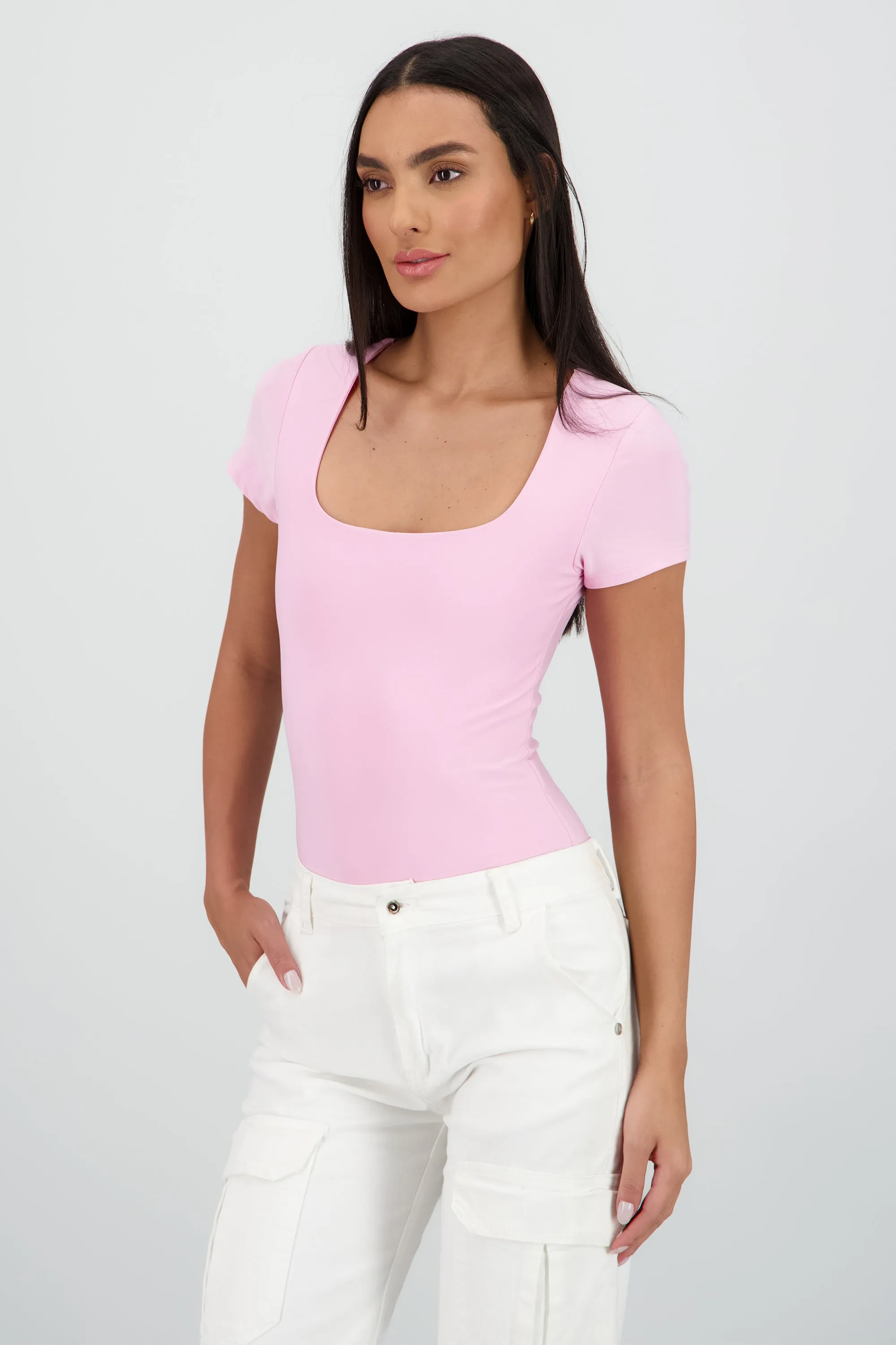 Body manga corta escote cuadrado sold by Shasa product image thumbnail 3