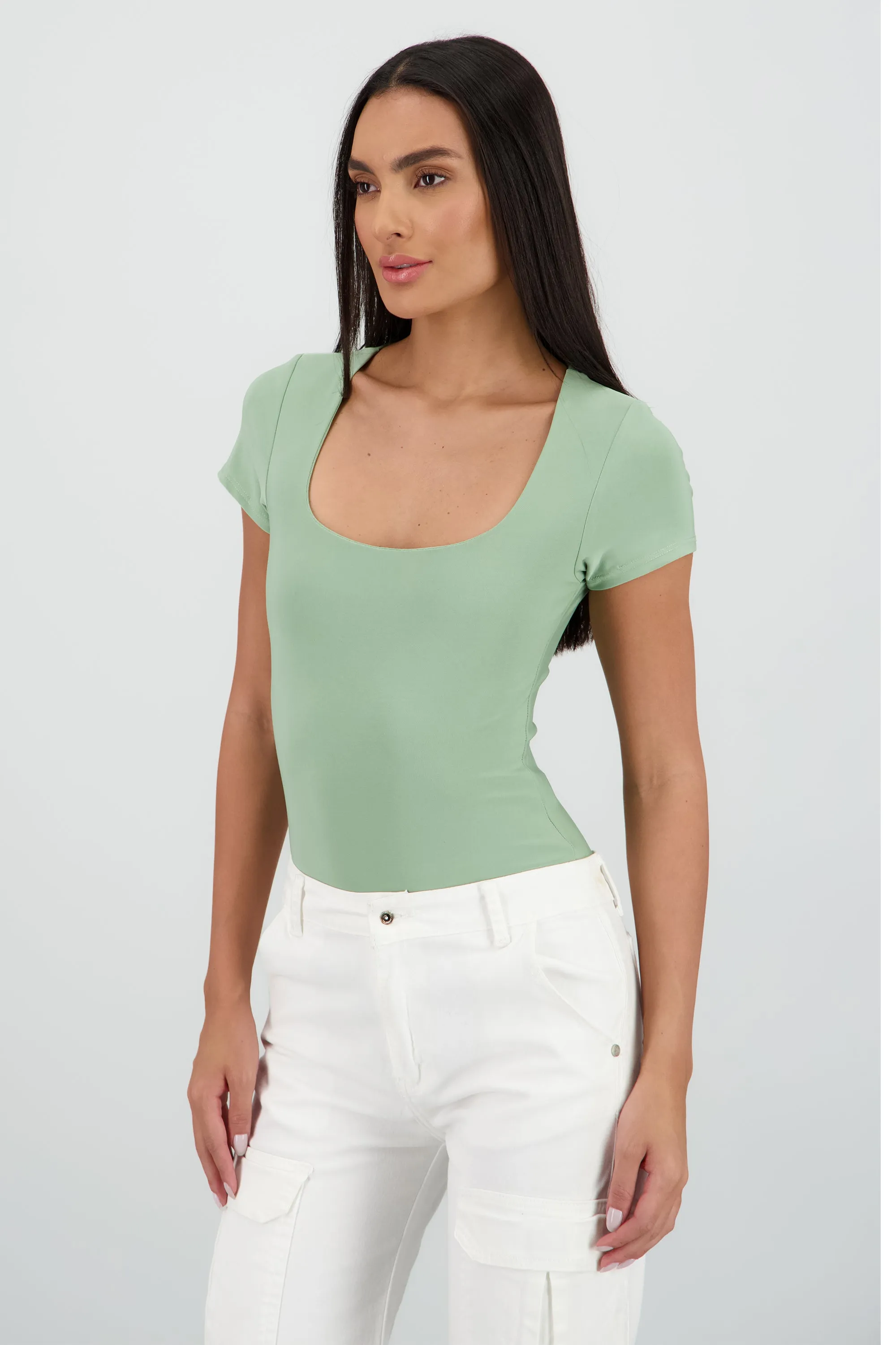 Body manga corta escote cuadrado sold by Shasa product image thumbnail 3