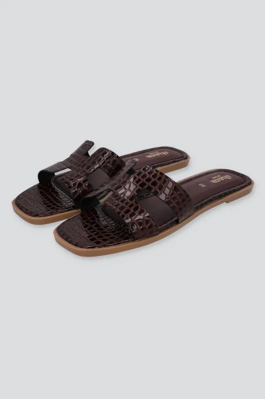 Sandalia greca reptil sold by Shasa
