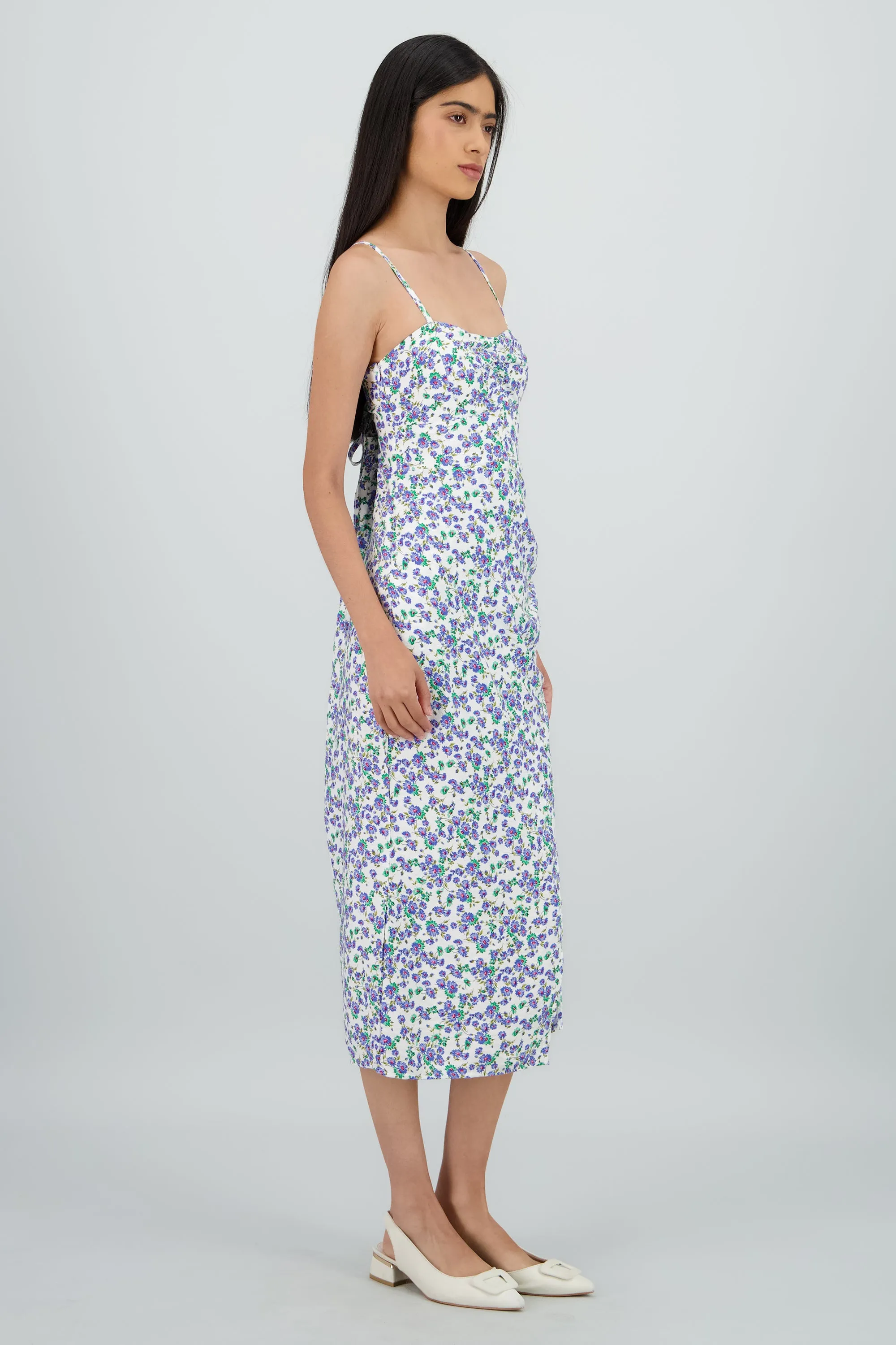 Vestido recto estampado flores sold by Shasa product image thumbnail 3