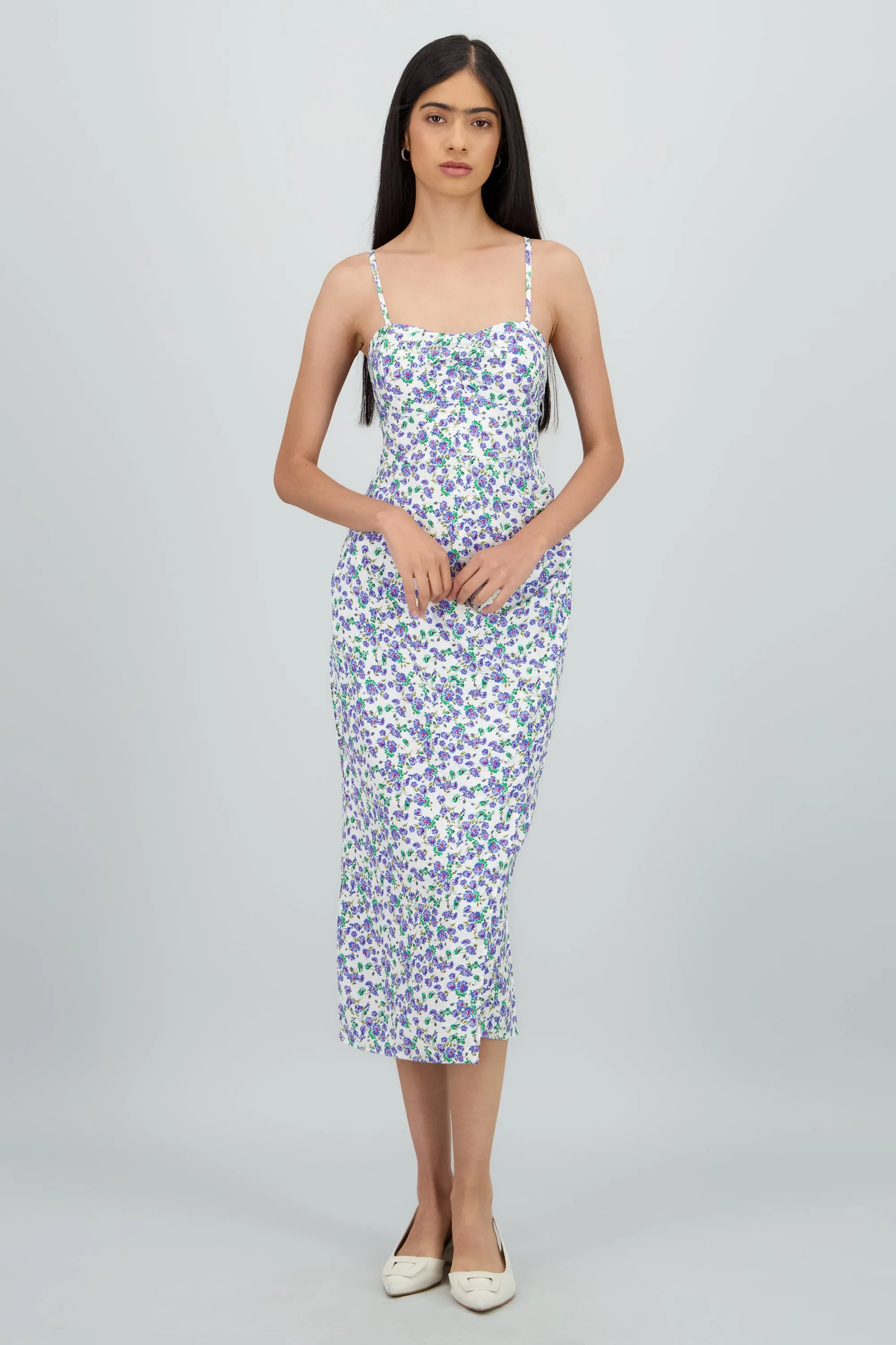 Vestido recto estampado flores sold by Shasa product image thumbnail 2