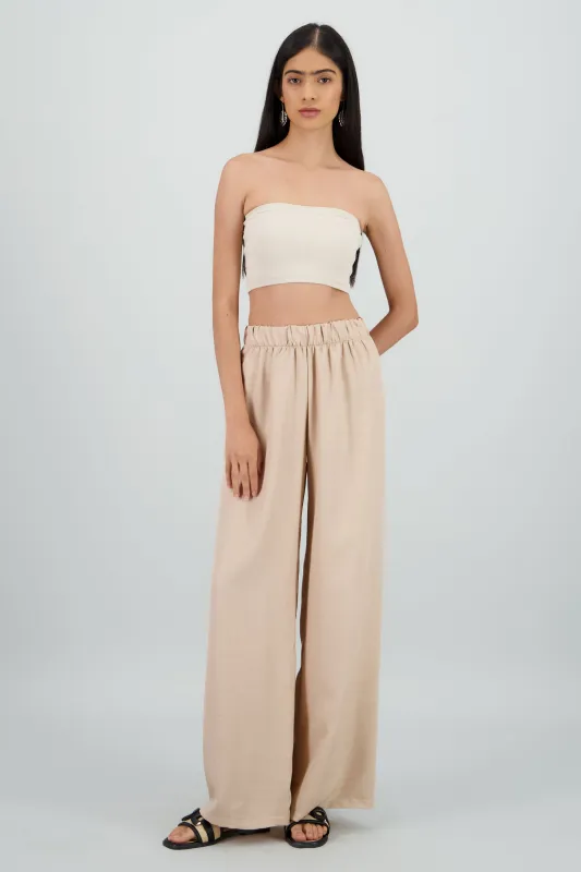 Pantalon fluido resorte amplio sold by Shasa