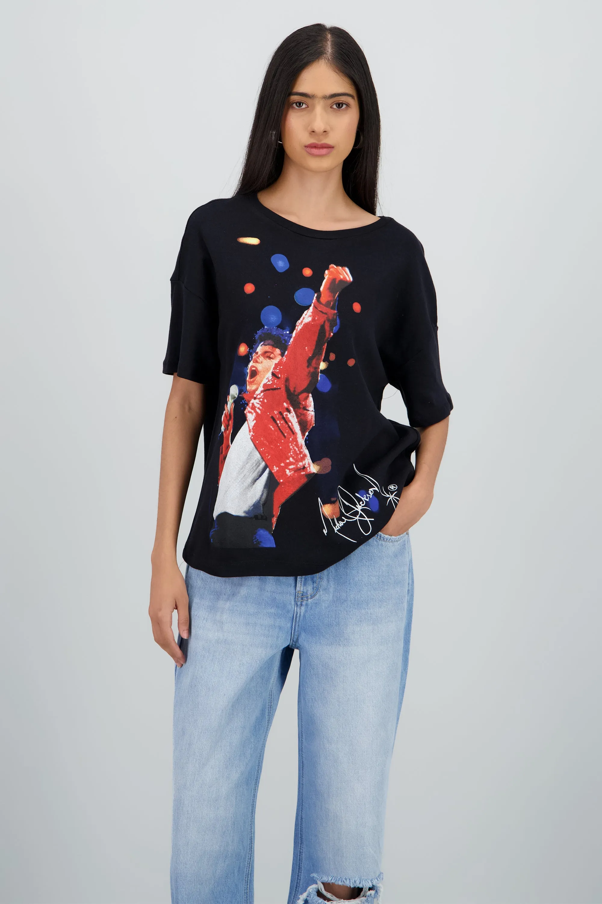Playera over Michael Jackson firma sold by Shasa product image thumbnail 2