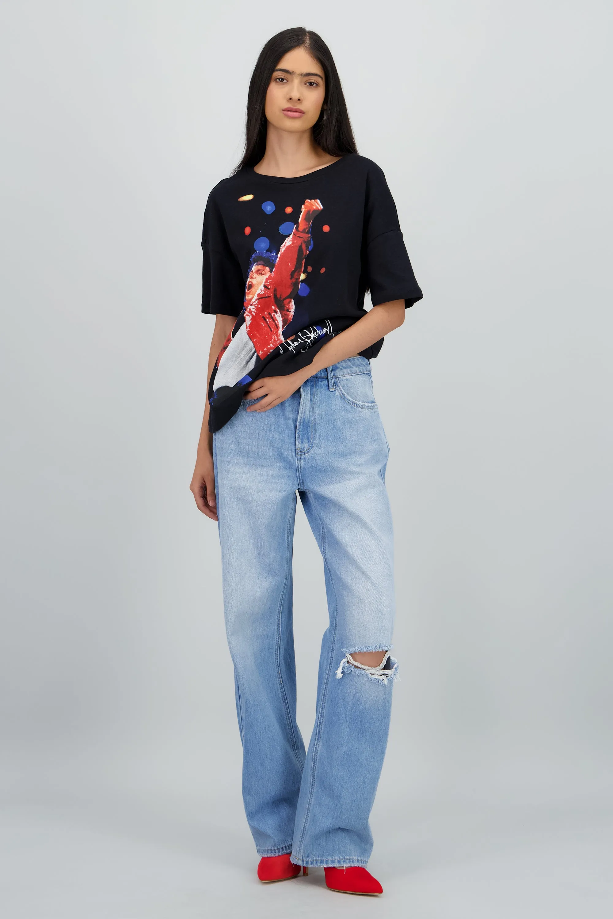 Playera over Michael Jackson firma sold by Shasa