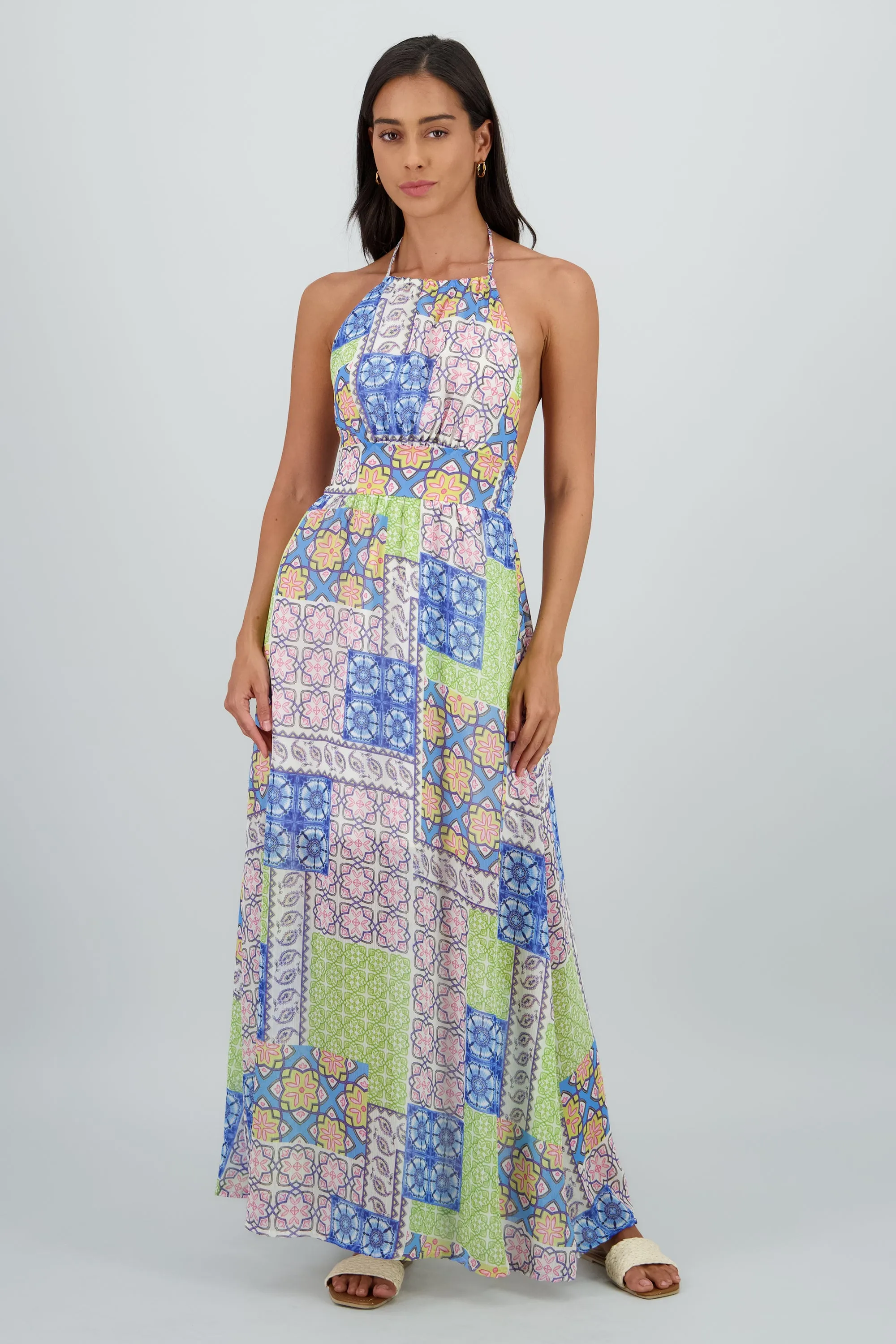 Vestido maxi halter boho sold by Shasa