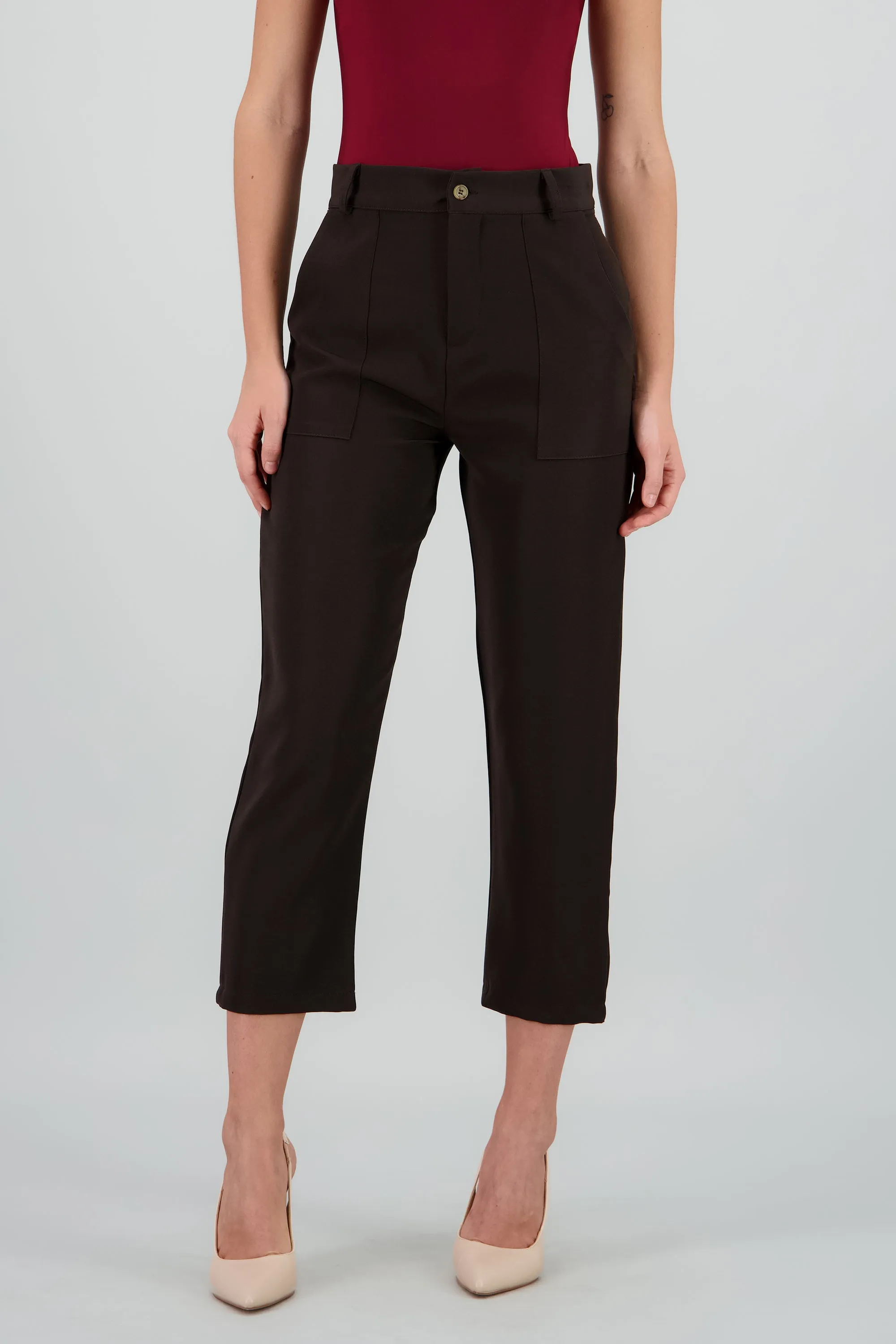 Pantalón Cintura Alta Capri Bolsas sold by Shasa product image thumbnail 2