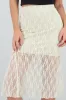 Falda midi rsorte detalle encaje sold by Shasa