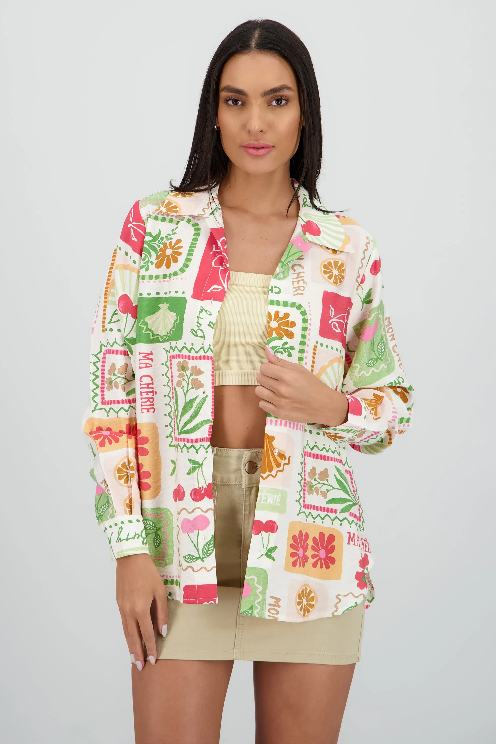 Camisa oversize manga larga detalle botones sold by Shasa