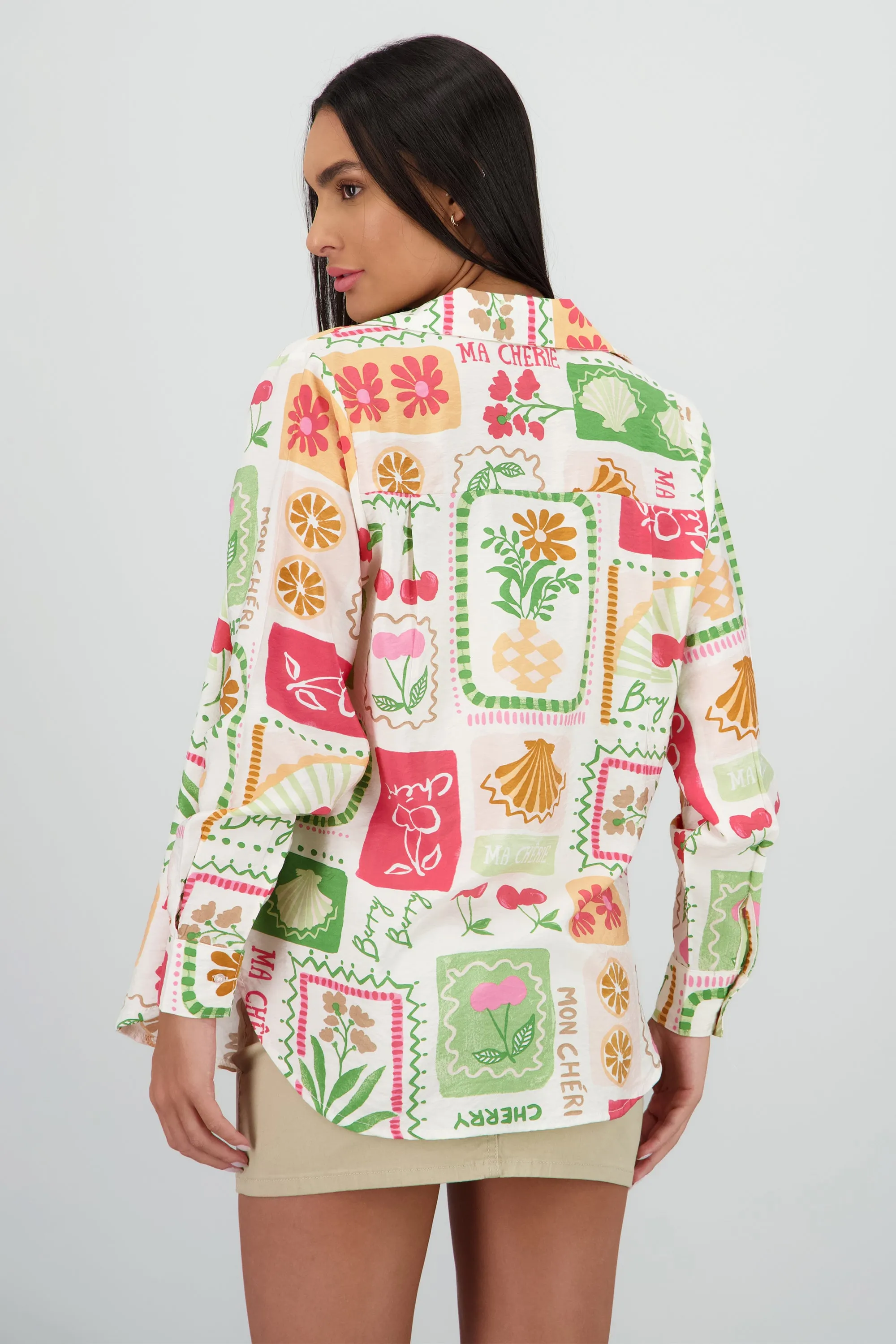 Camisa oversize manga larga detalle botones sold by Shasa product image thumbnail 4