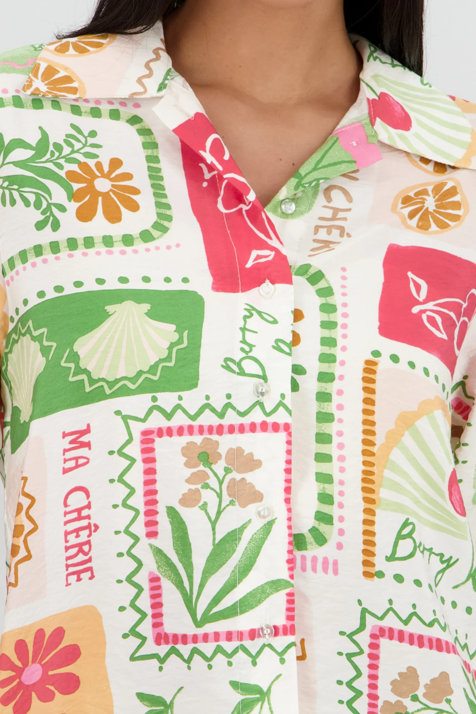 Camisa oversize manga larga detalle botones sold by Shasa product image thumbnail 5