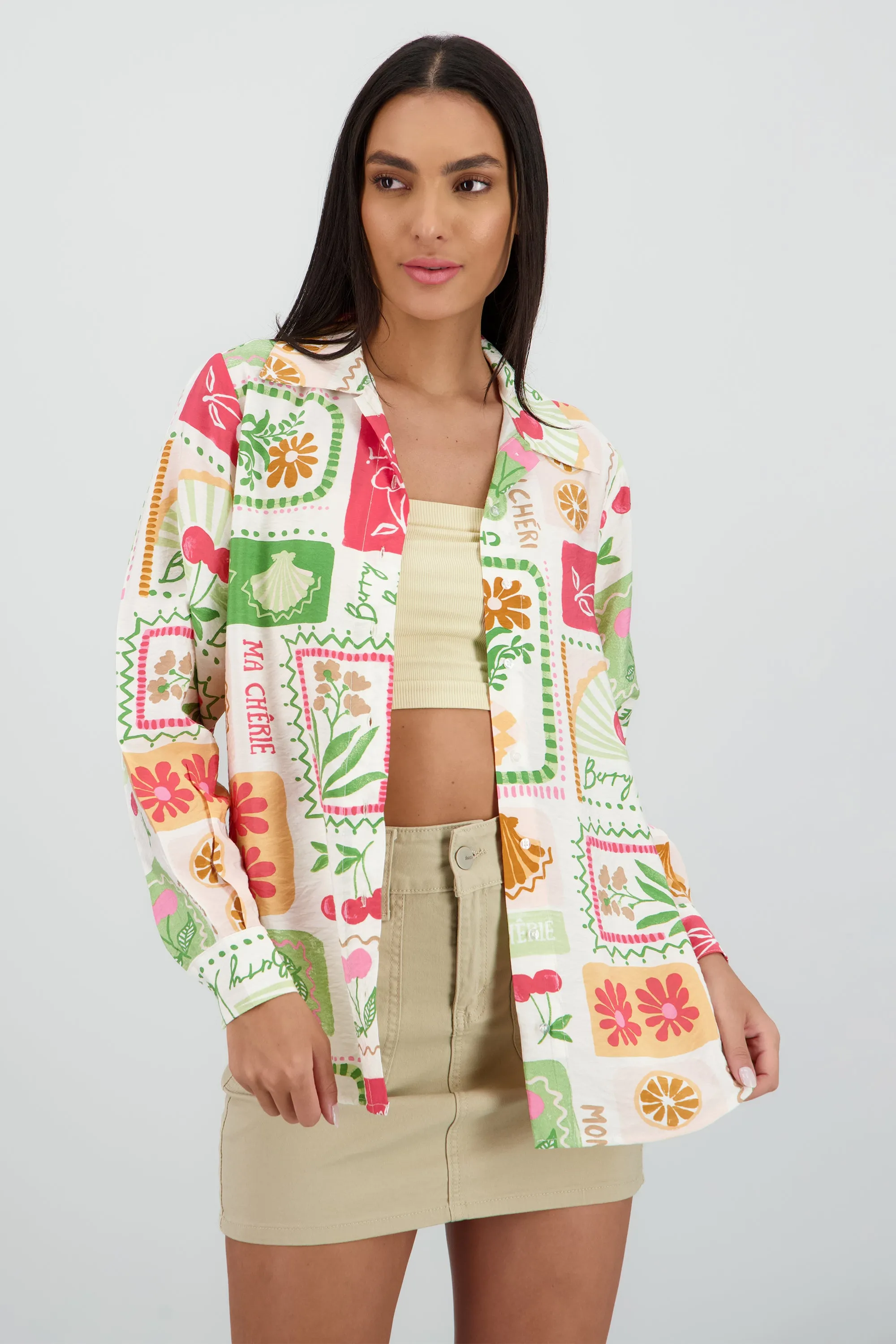 Camisa oversize manga larga detalle botones sold by Shasa product image thumbnail 2