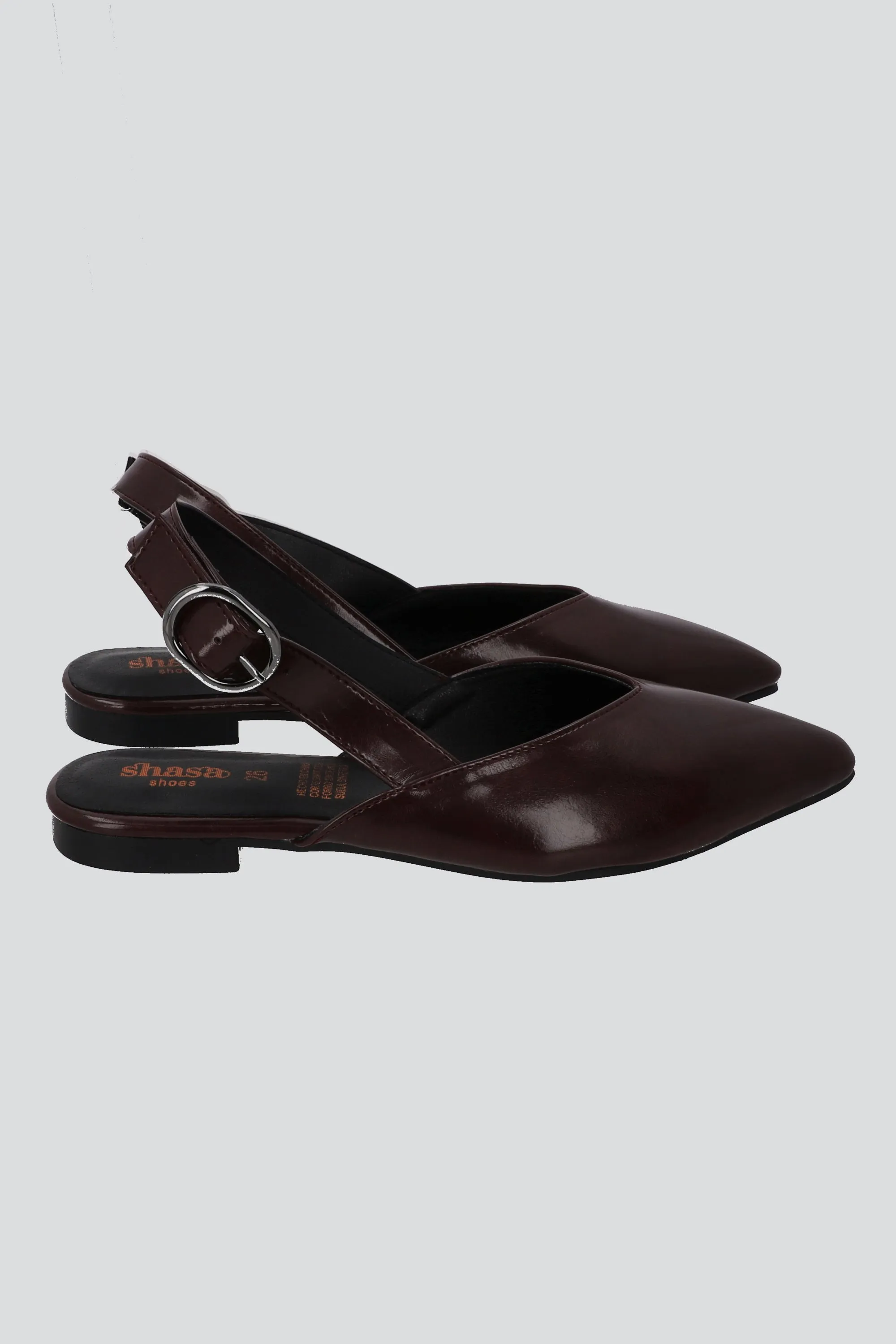 Flat suave slingback pointy sold by Shasa product image thumbnail 3