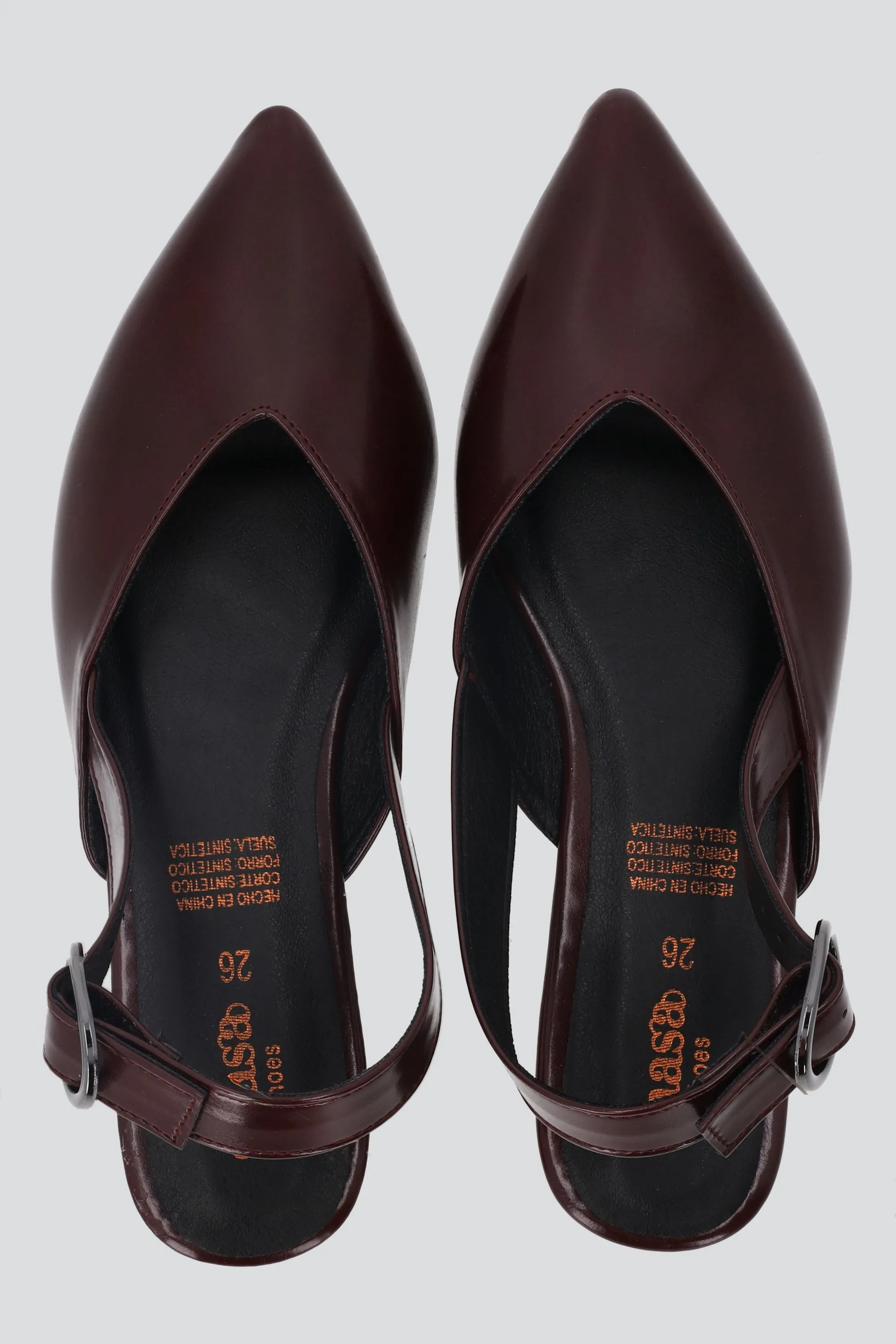 Flat suave slingback pointy sold by Shasa product image thumbnail 2