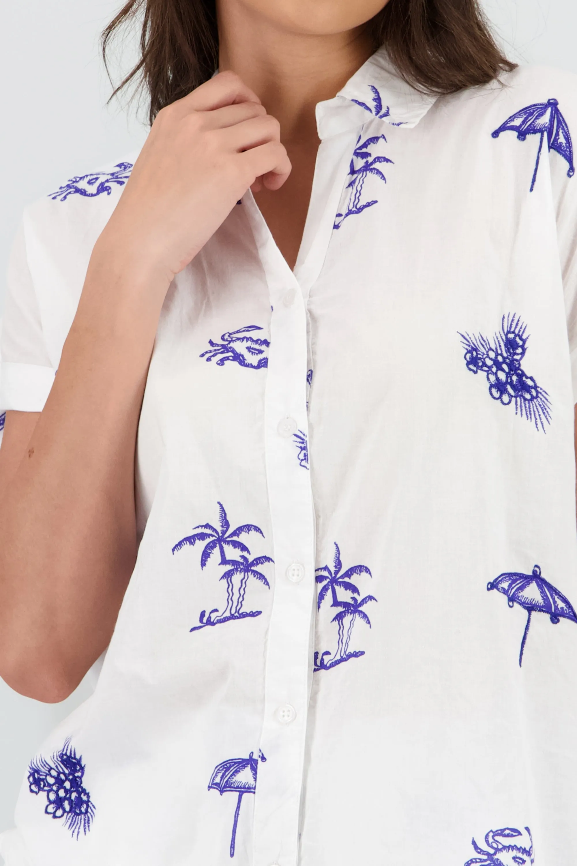 Camisa manga corta bordado sold by Shasa product image thumbnail 5