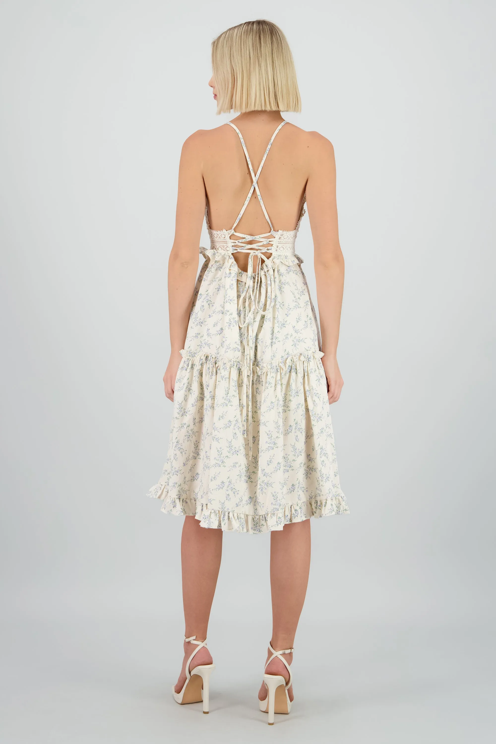 Vestido maxi flores con crochet sold by Shasa product image thumbnail 4