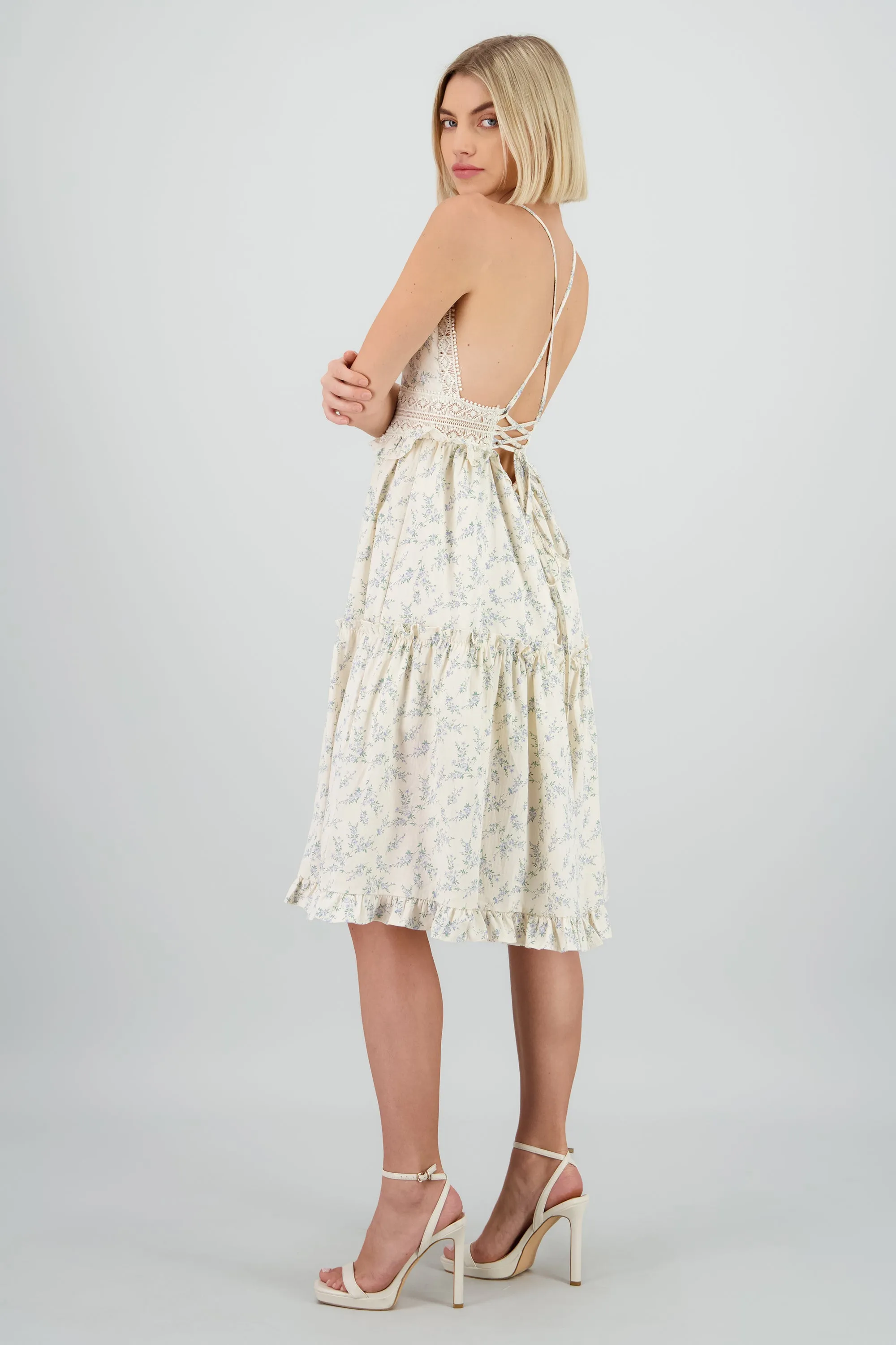 Vestido maxi flores con crochet sold by Shasa product image thumbnail 3