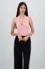 Bodysuit halter escote cascada drapeado sold by Shasa