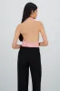 Bodysuit halter escote cascada drapeado sold by Shasa