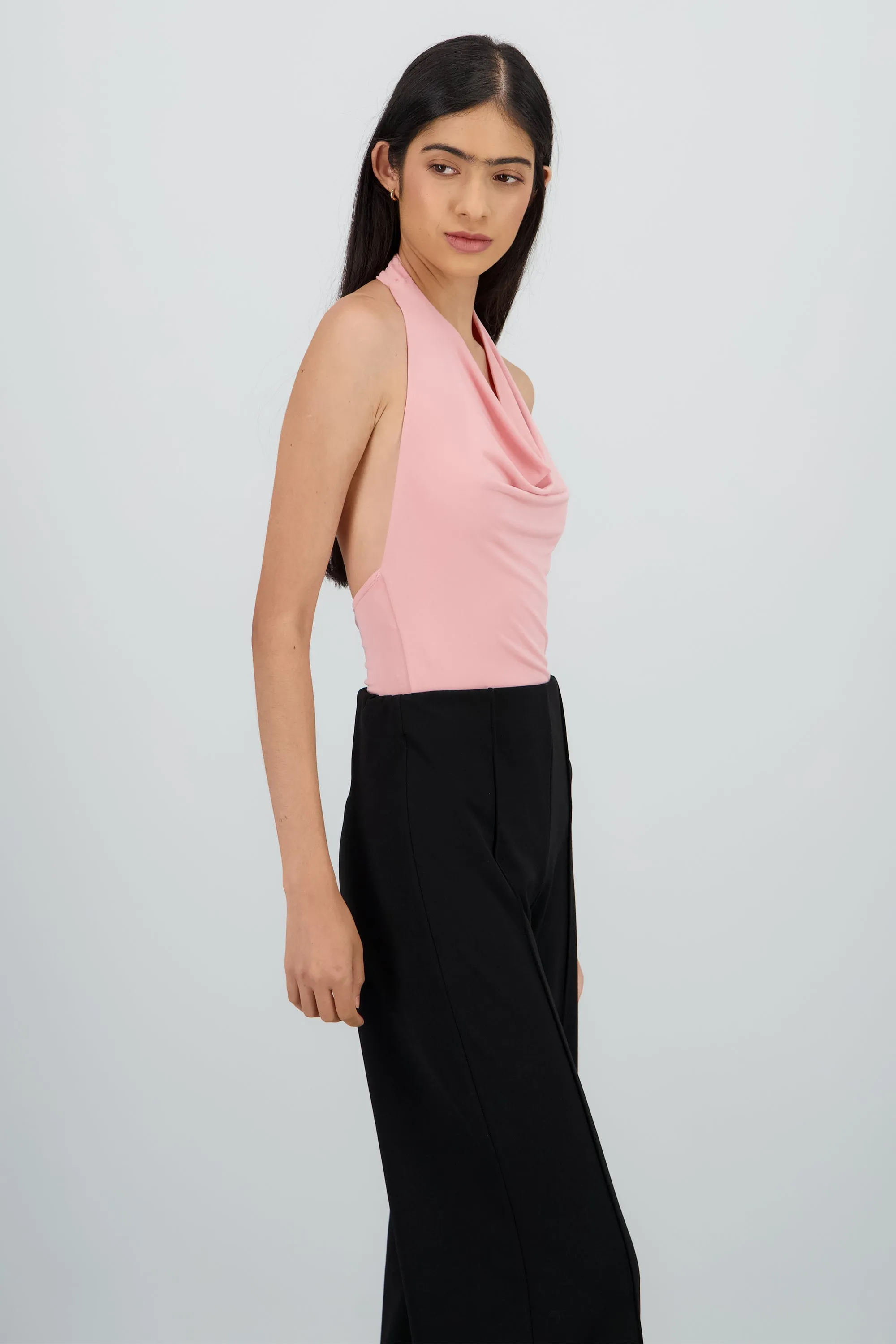 Bodysuit halter escote cascada drapeado sold by Shasa product image thumbnail 3