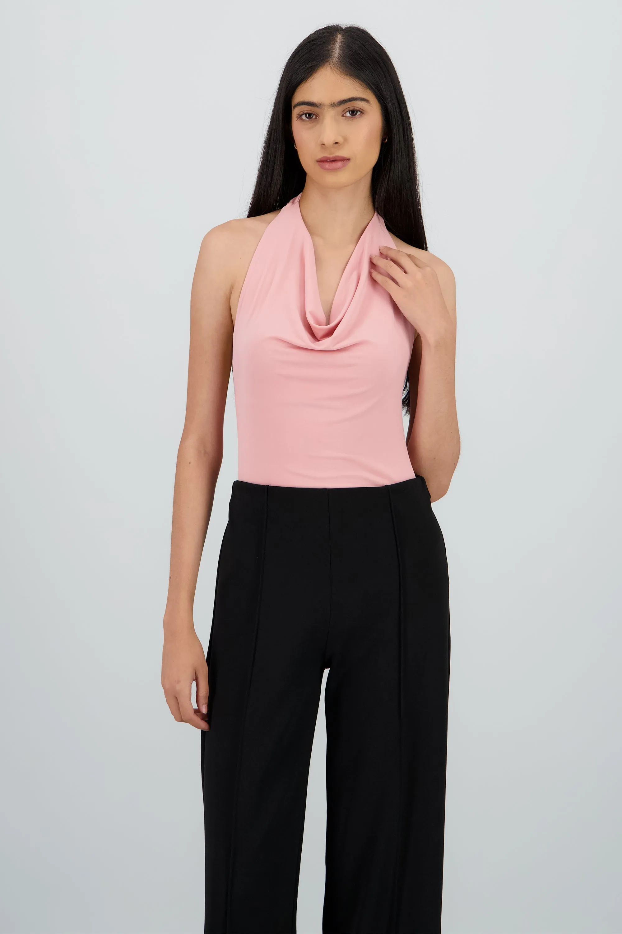 Bodysuit halter escote cascada drapeado sold by Shasa product image thumbnail 2