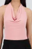 Bodysuit halter escote cascada drapeado sold by Shasa