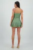 Vestido mini drapeado strapless sold by Shasa