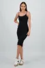 Vestido midi liso abertura espalda sold by Shasa