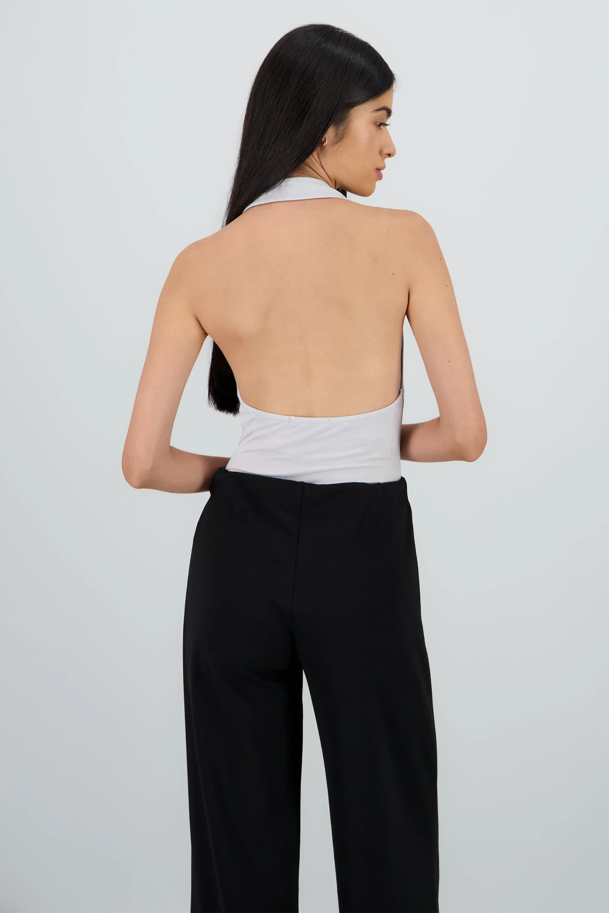 Bodysuit halter escote cascada drapeado sold by Shasa product image thumbnail 4