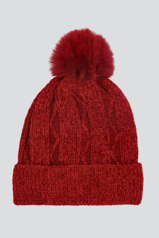 Beanie tejido borla trenza sold by Shasa