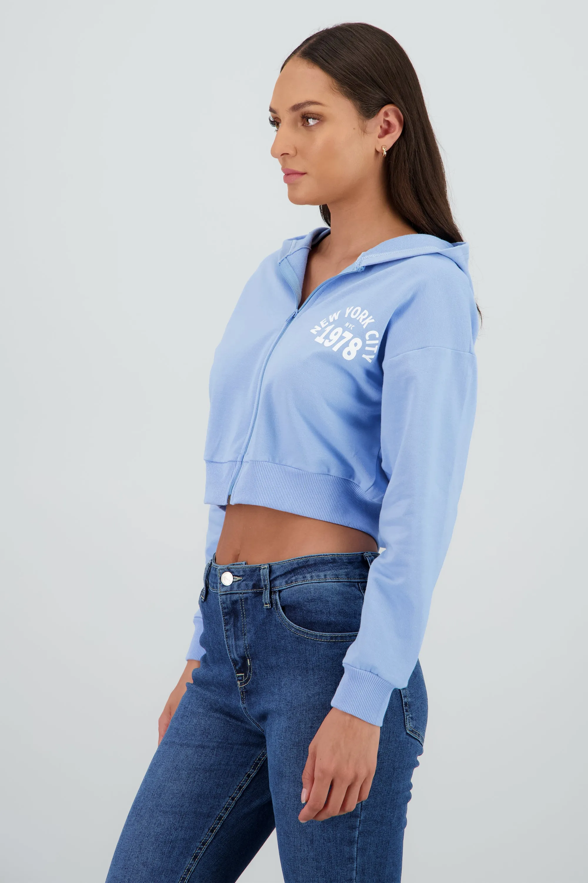 Sudadera crop cierre new york sold by Shasa product image thumbnail 3