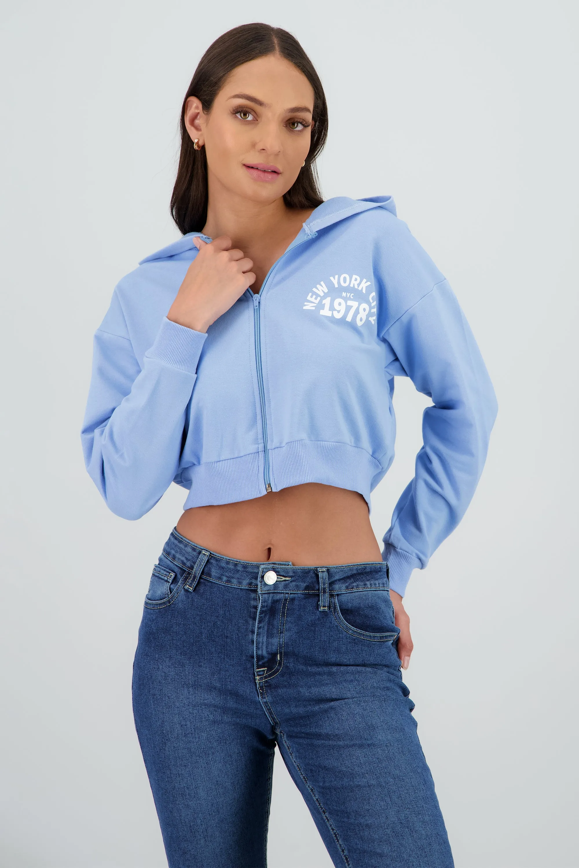 Sudadera crop cierre new york sold by Shasa product image thumbnail 2