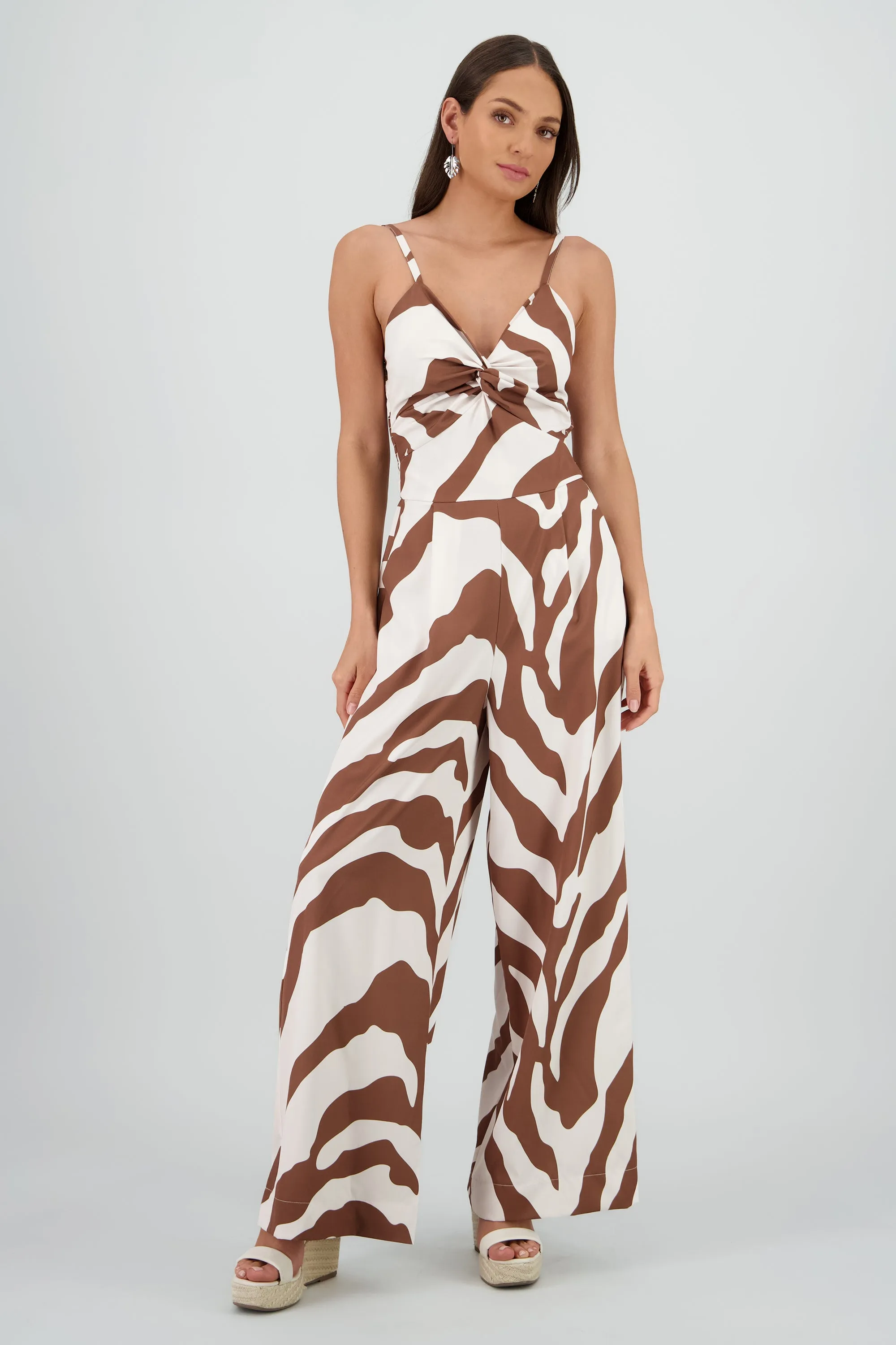 Jumpsuit tirantes estampado detalle nudo sold by Shasa