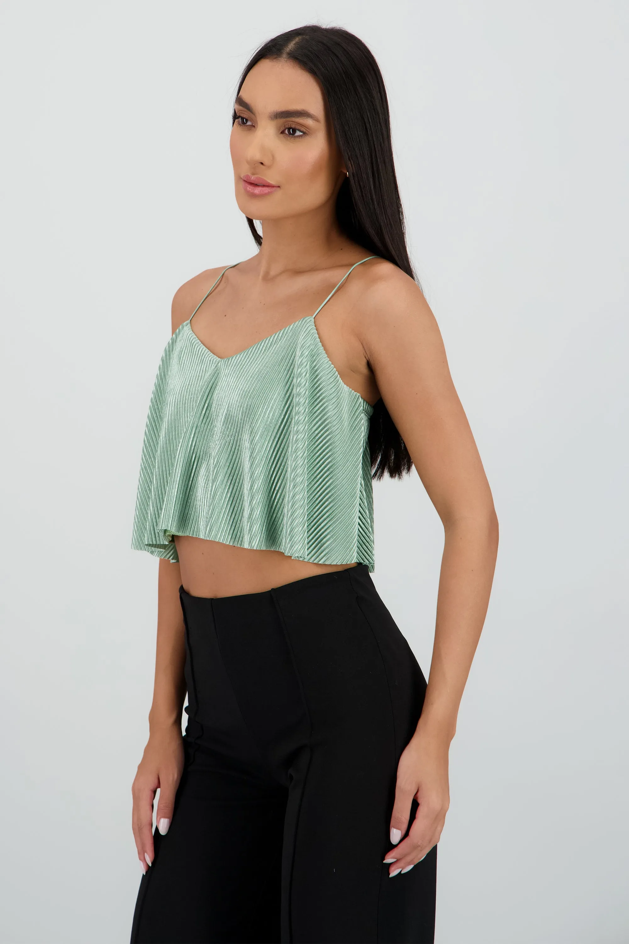 Top Crop Tejido Plisado Tirantes sold by Shasa product image thumbnail 3