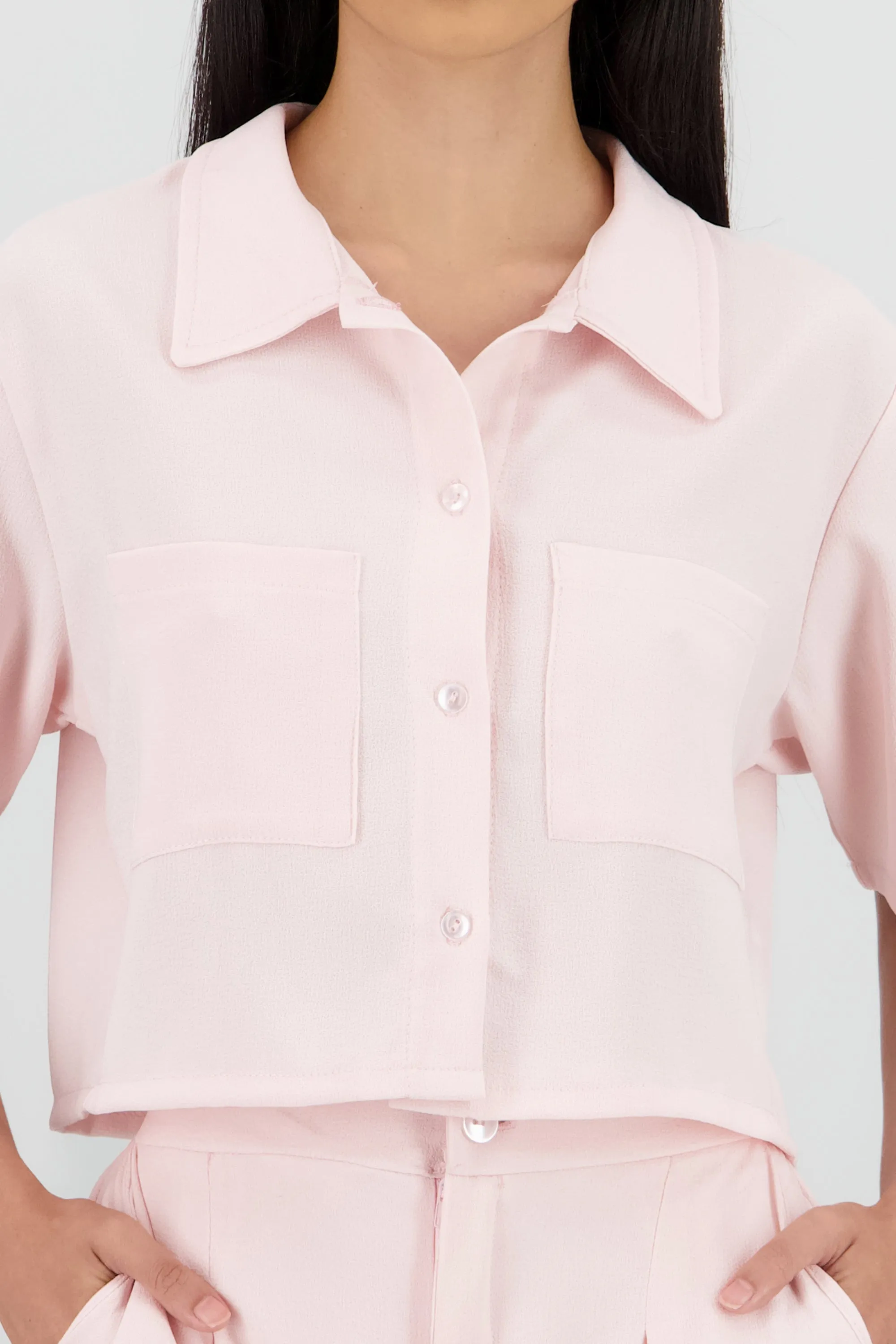 Camisa crop detalle bolsas sold by Shasa product image thumbnail 5