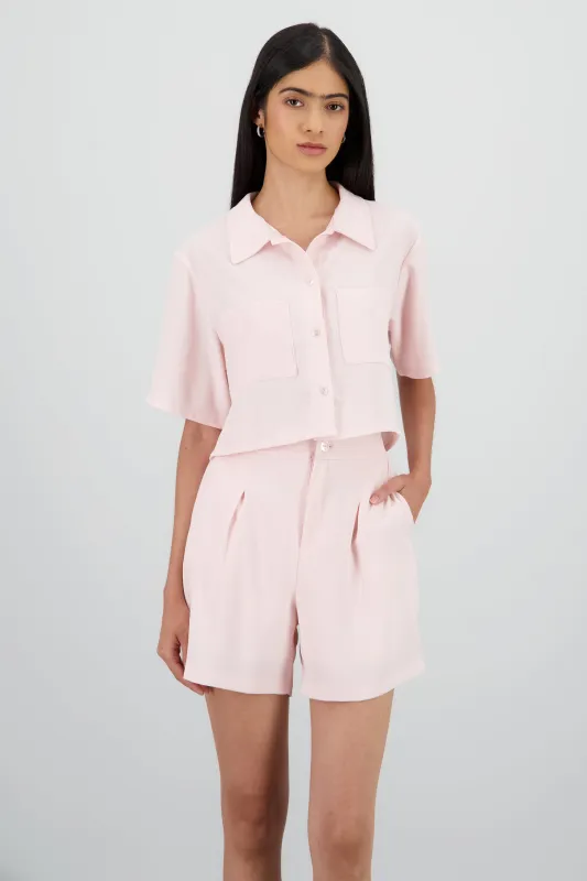 Camisa crop detalle bolsas sold by Shasa