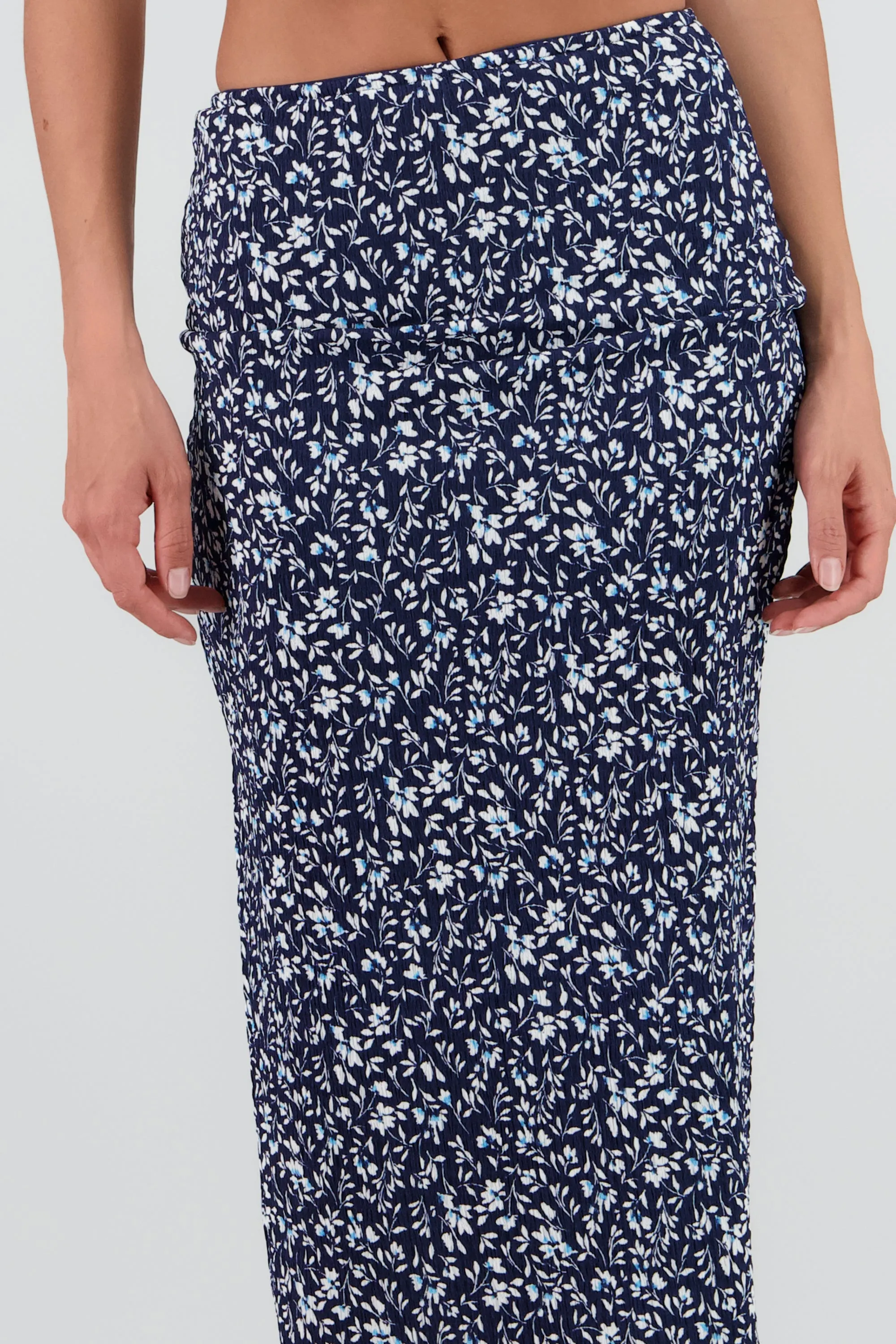 Falda midi abertura mini flores sold by Shasa product image thumbnail 5