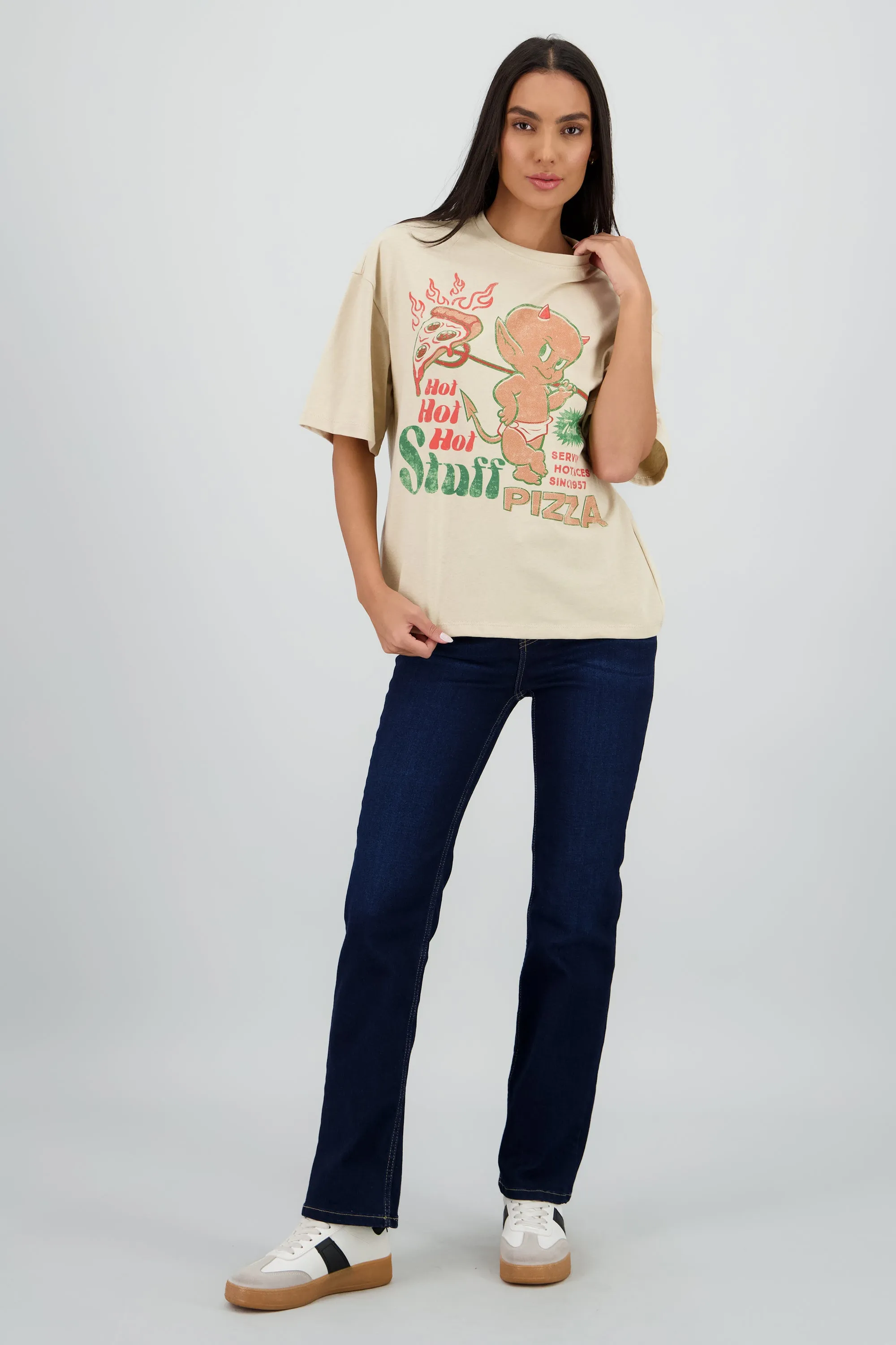 Playera over hot stuff pizza sold by Shasa