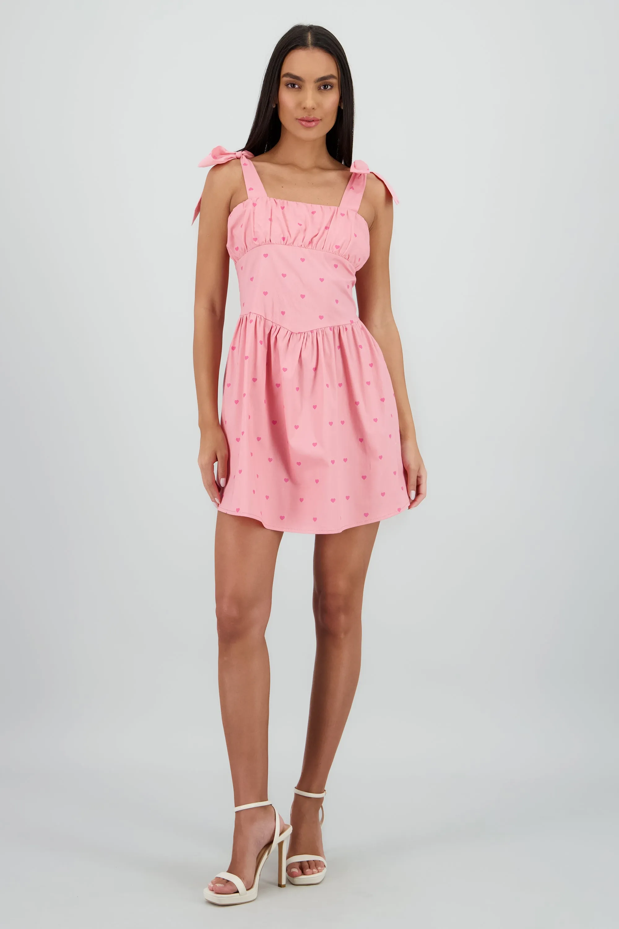 Vestido mini estampado corazones sold by Shasa
