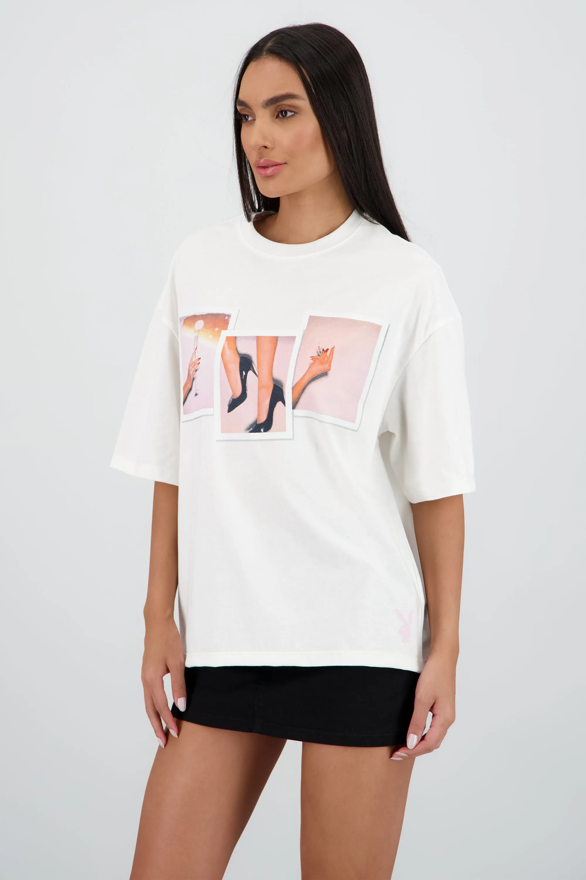 Playera oversized Playboy polaroids sold by Shasa product image thumbnail 3