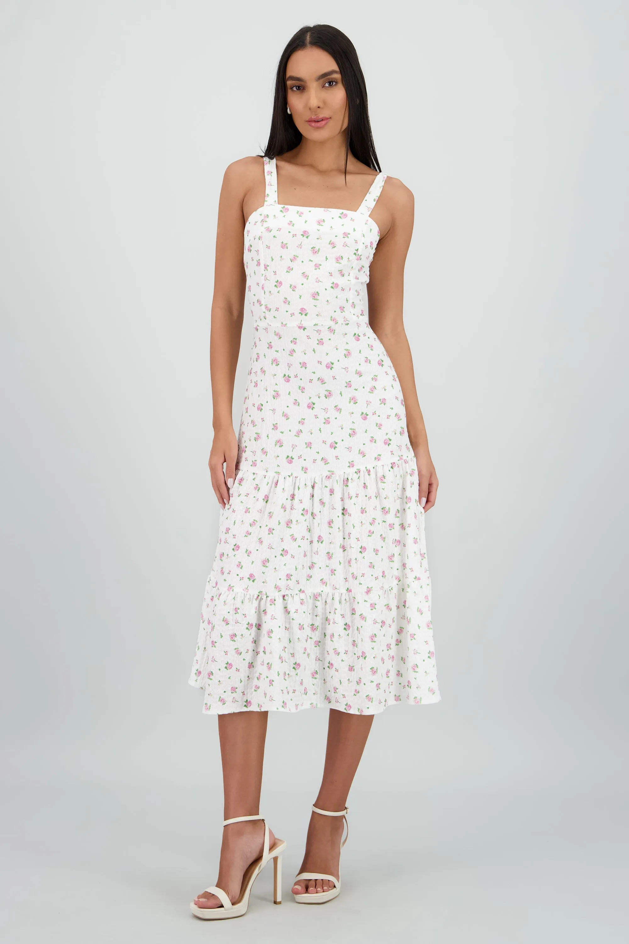 Vestido midi tirantes estampado flores sold by Shasa