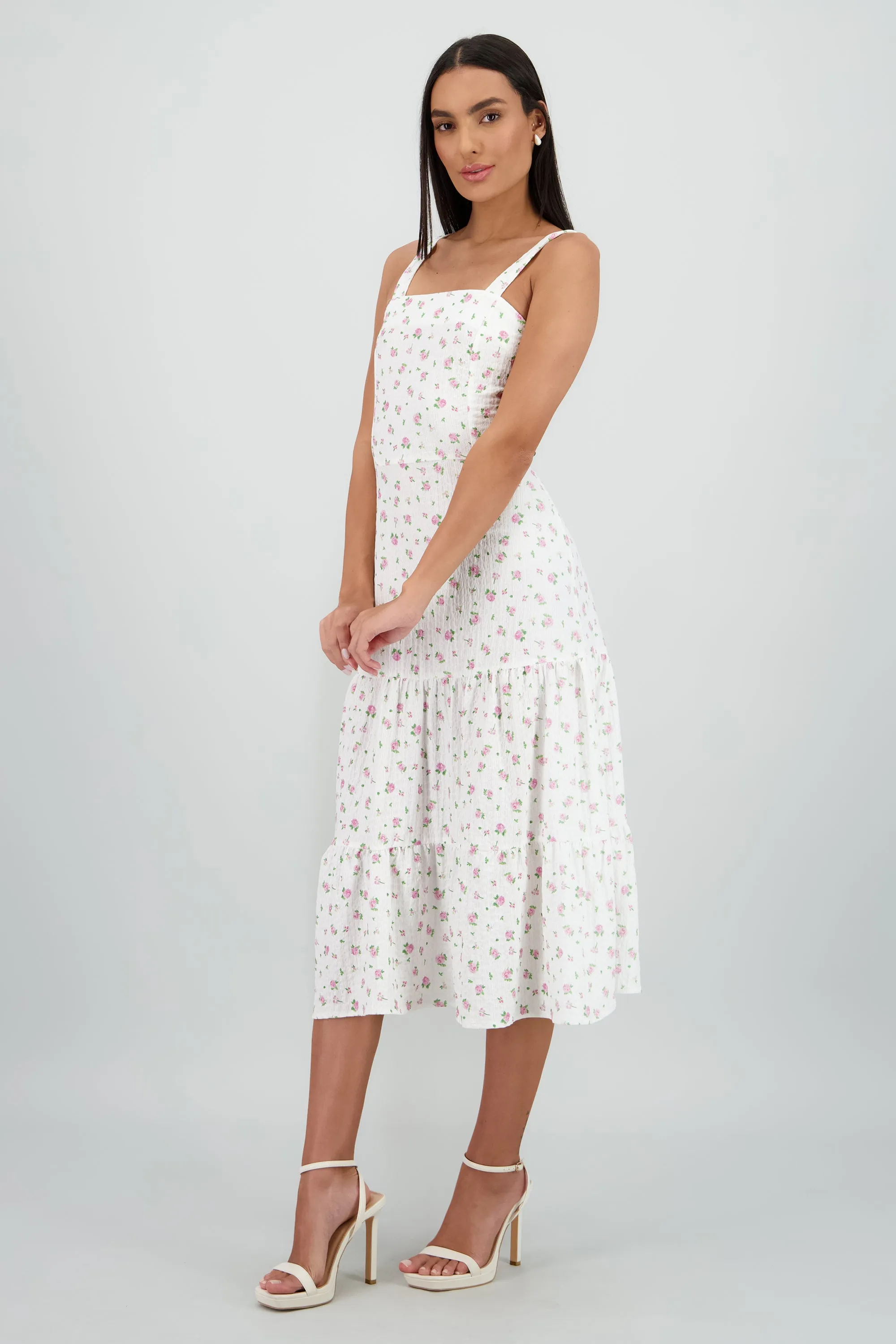 Vestido midi tirantes estampado flores sold by Shasa product image thumbnail 3