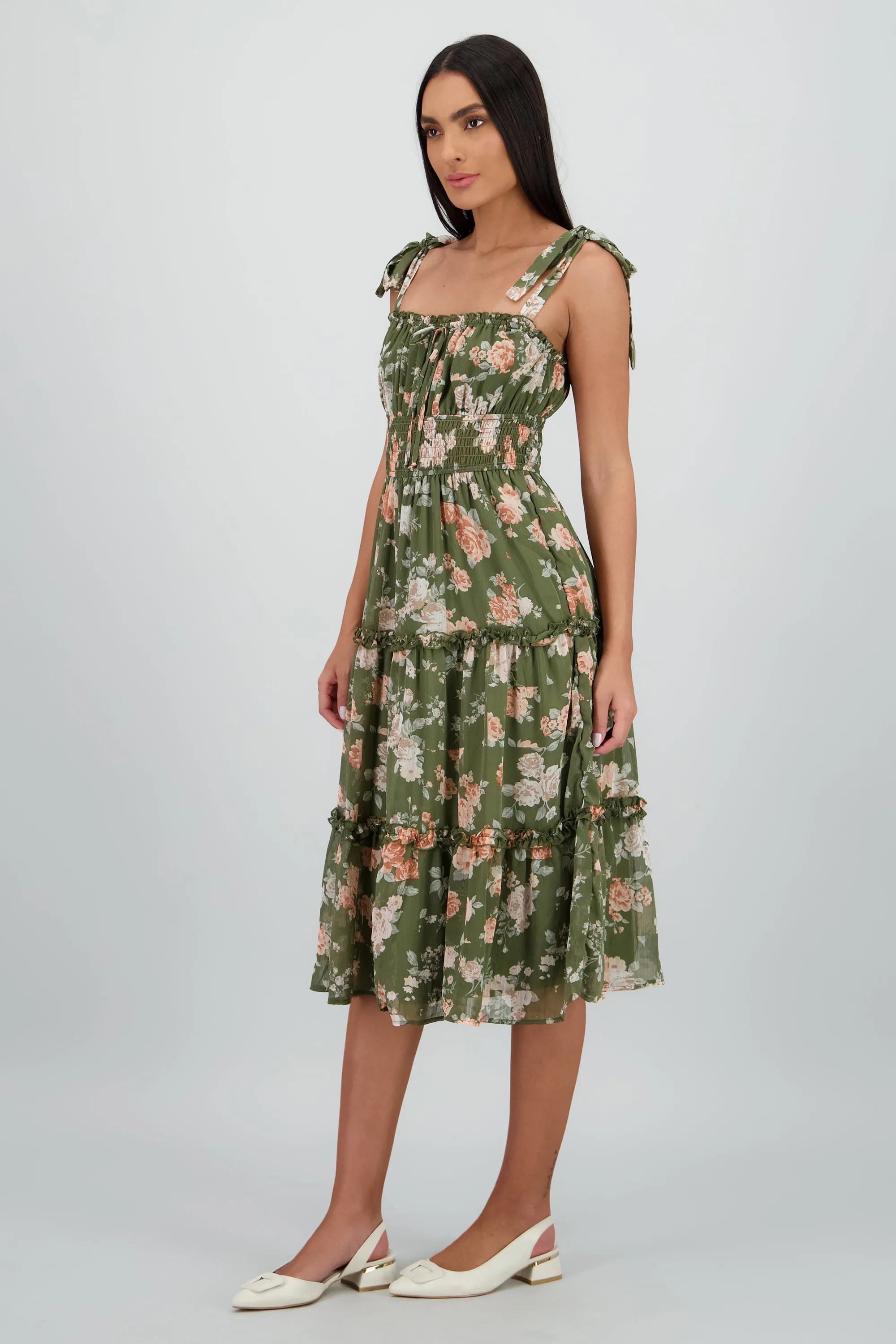 Vestido maxi estampado rosas sold by Shasa product image thumbnail 3