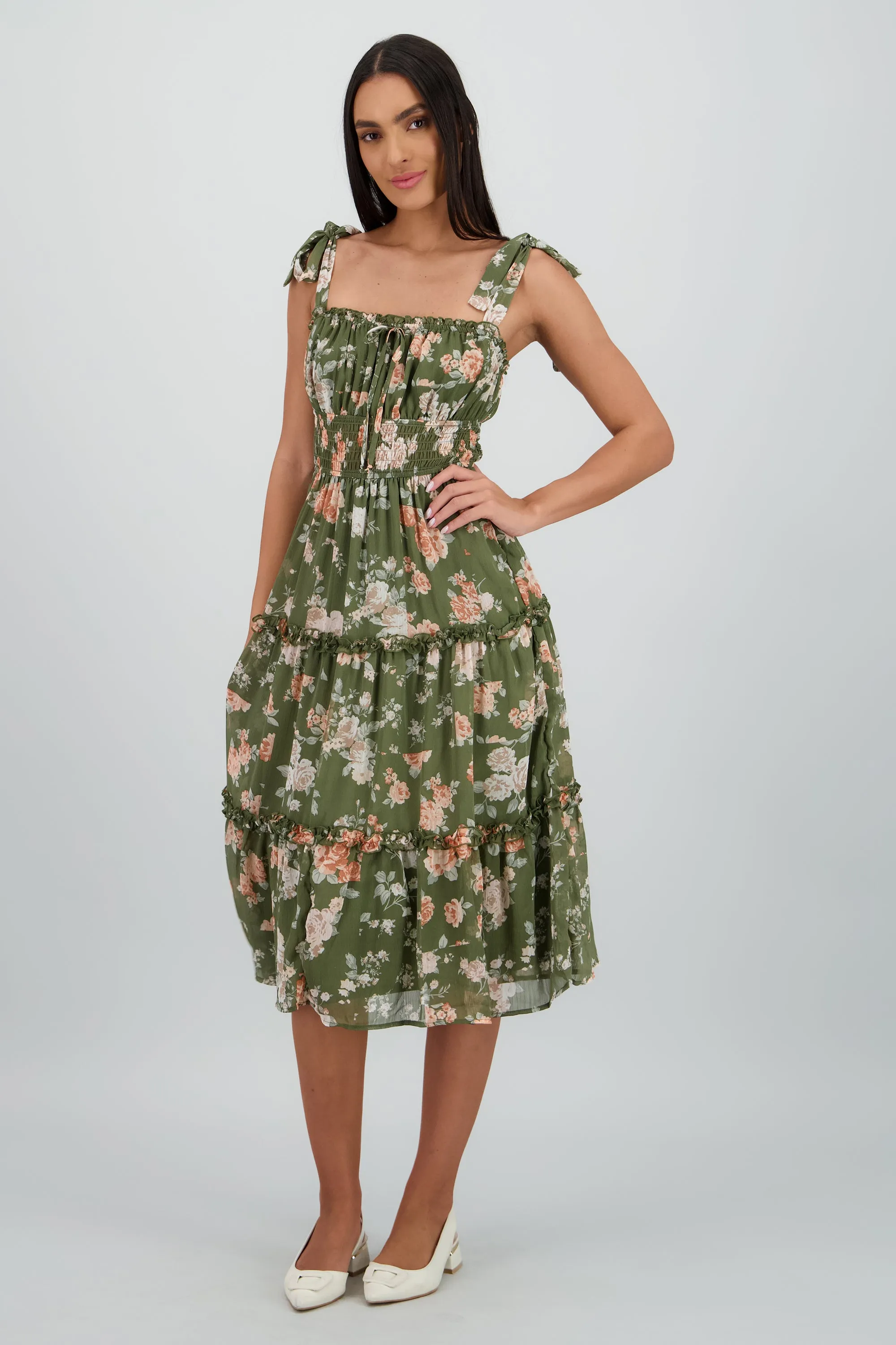 Vestido maxi estampado rosas sold by Shasa product image thumbnail 2