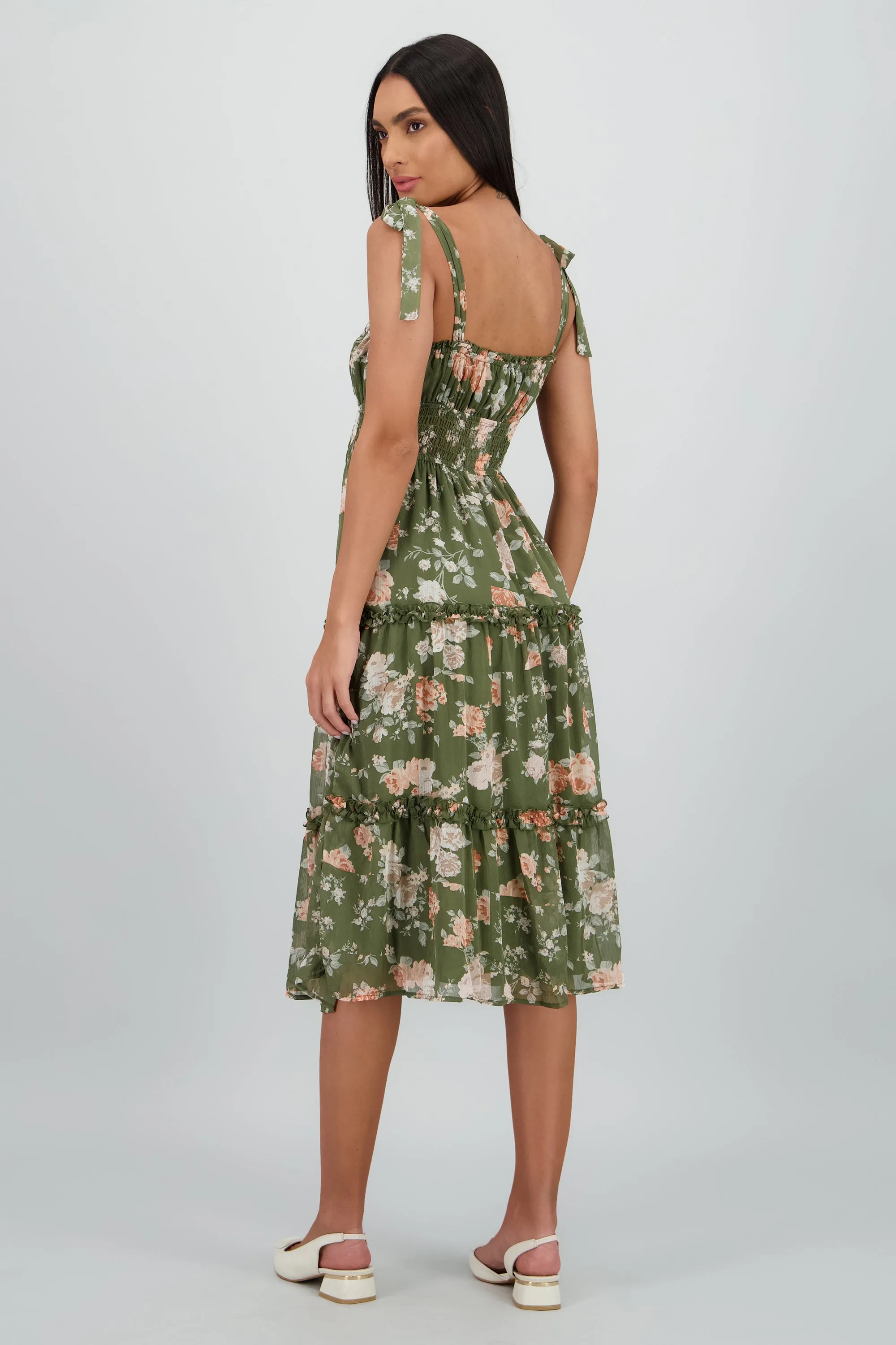 Vestido maxi estampado rosas sold by Shasa product image thumbnail 4