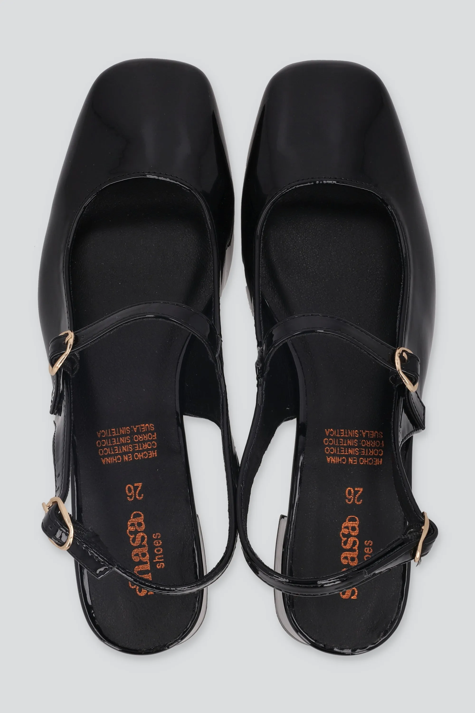 Tacón mini mary jane sling back charol sold by Shasa product image thumbnail 2