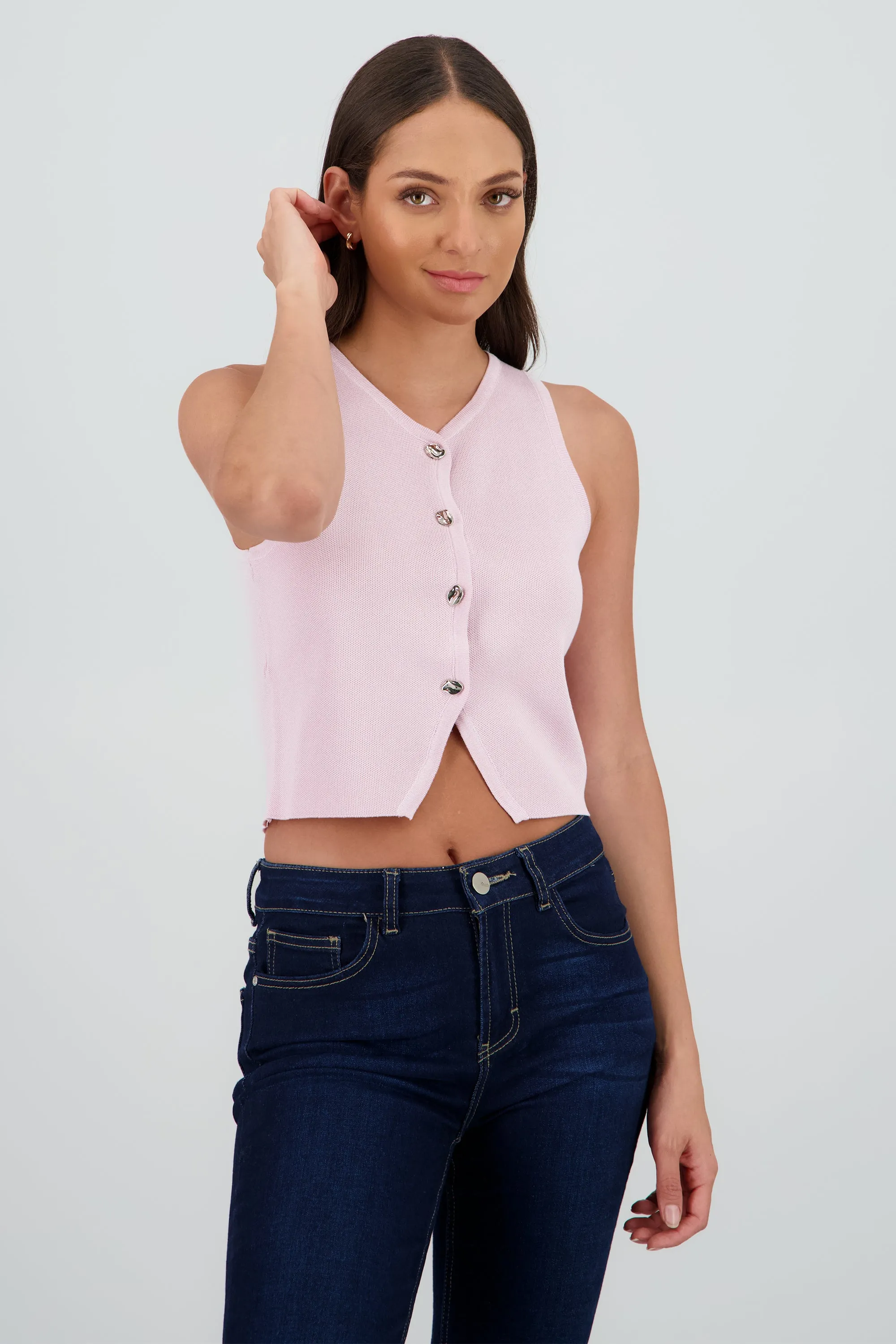 Top corto tejido detalle botones sold by Shasa product image thumbnail 2